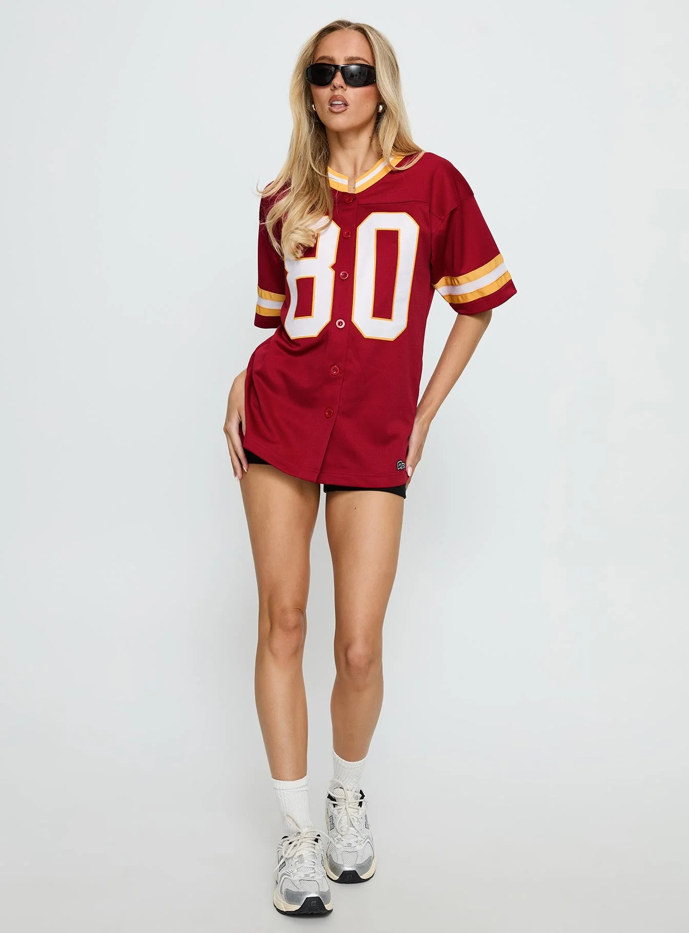 USC Football Button Down Jersey Cardinal - Image 3