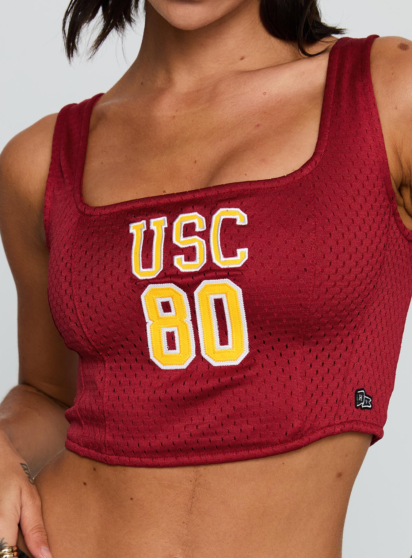USC Jersey Corset Top Cardinal - Image 6