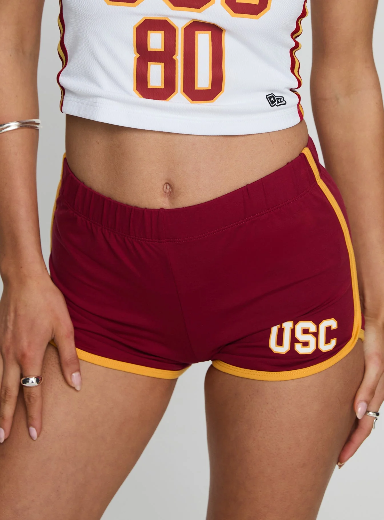 USC Old School Mini Short Cardinal - Image 6