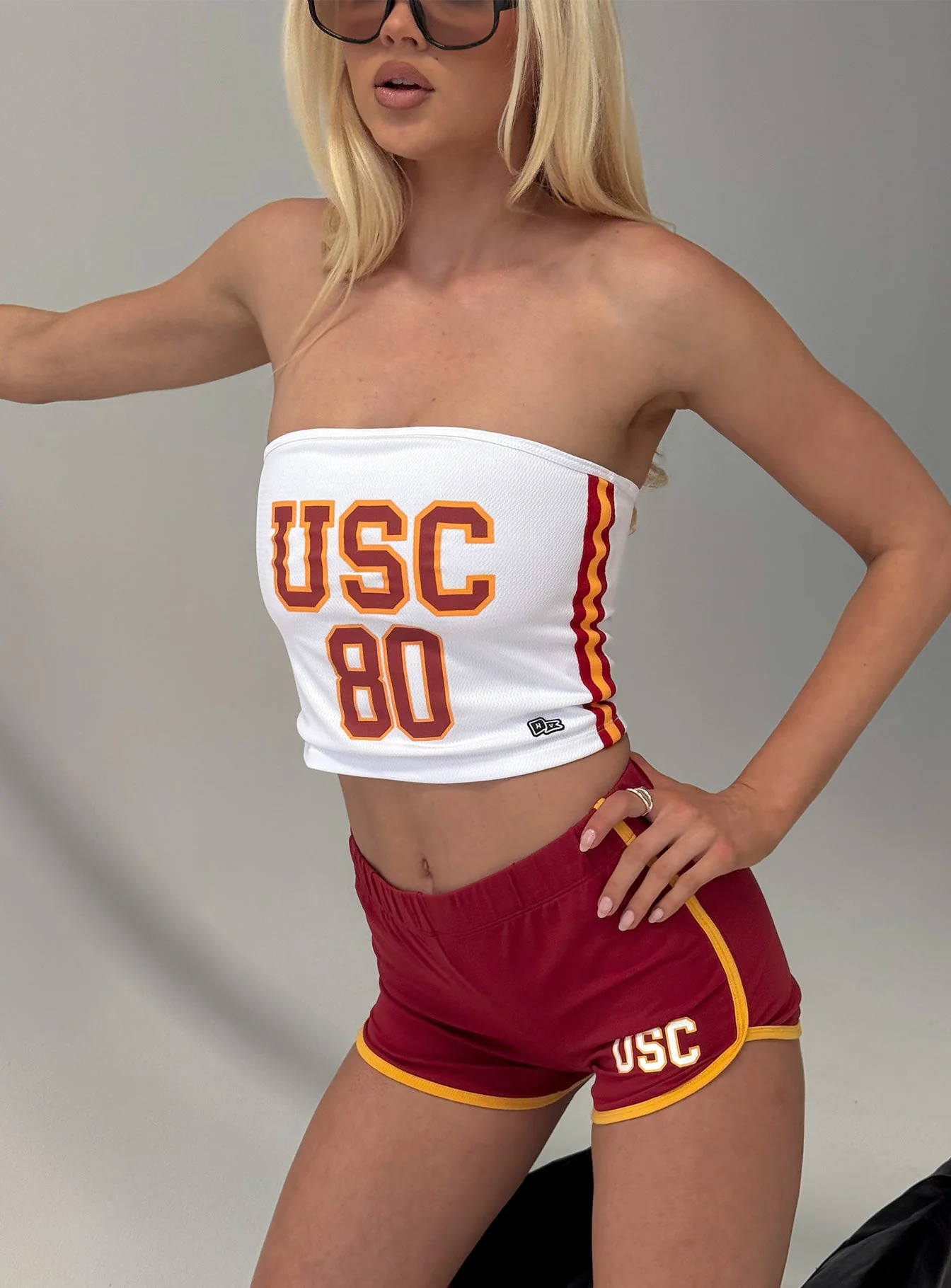 USC Old School Mini Short Cardinal - Image 8