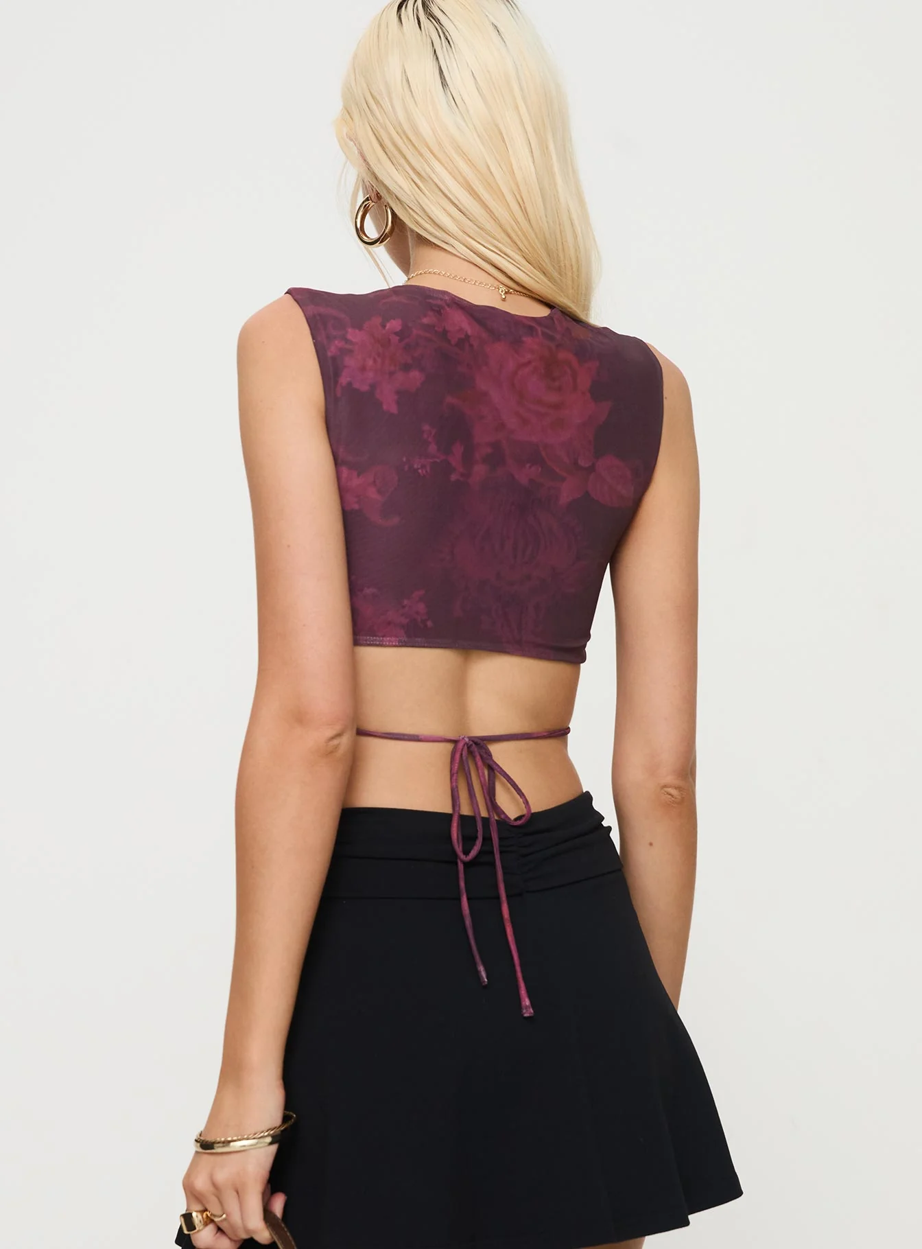 Uzo Top Red Floral - Image 5