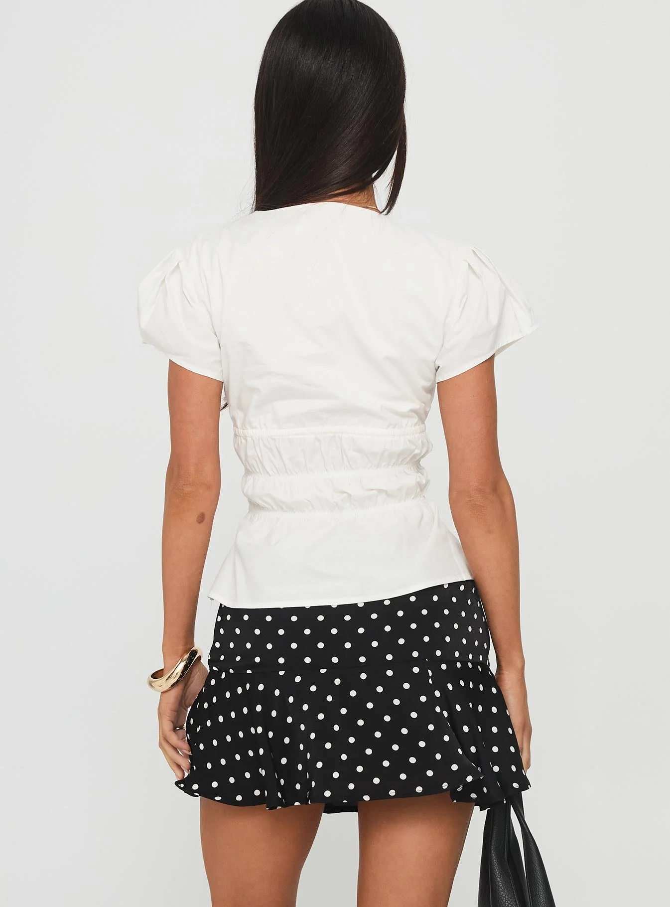 Vanish Mini Skort Black Polka - Image 5