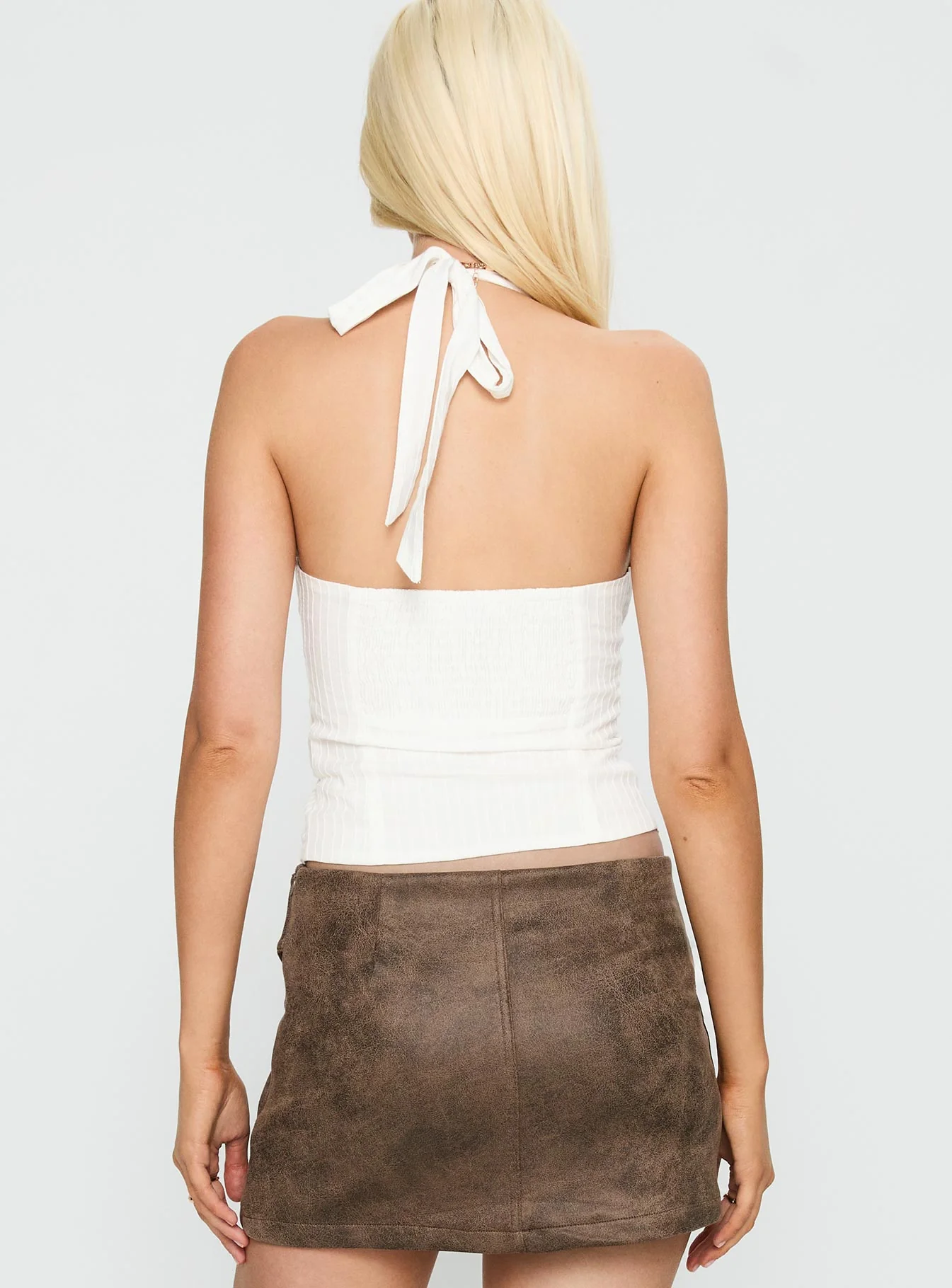 Vayda Halter Top White - Image 5