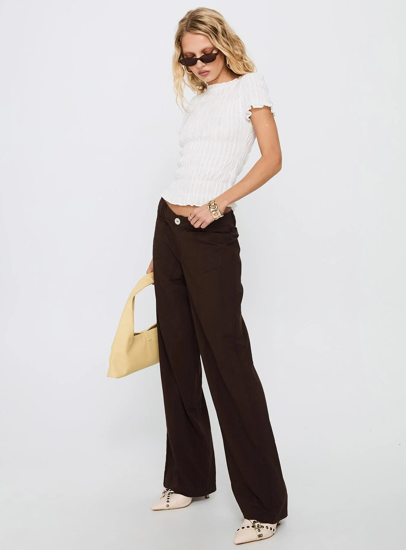 Vendi Low Rise Pant Chocolate - Image 4