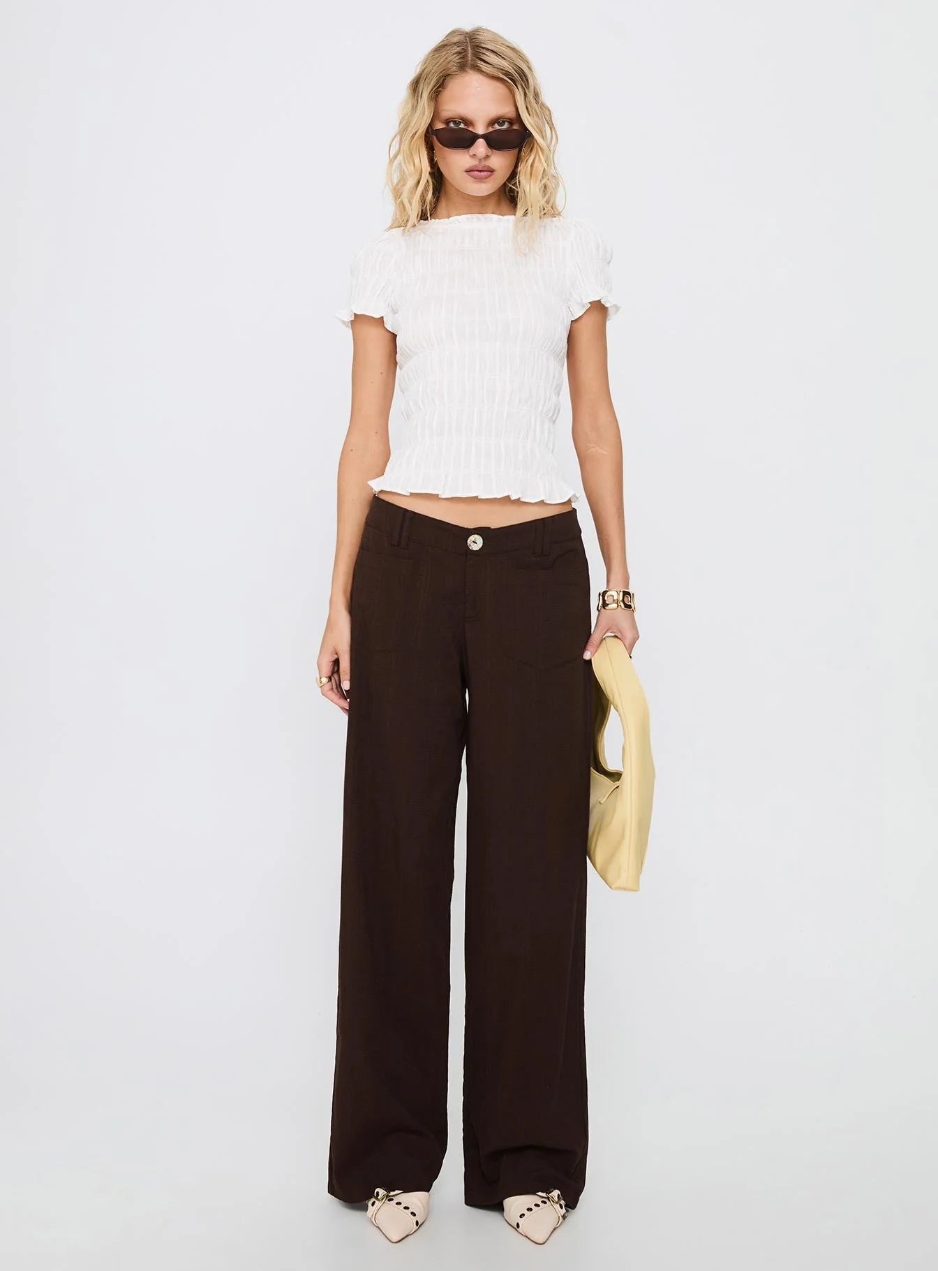 Vendi Low Rise Pant Chocolate - Image 7