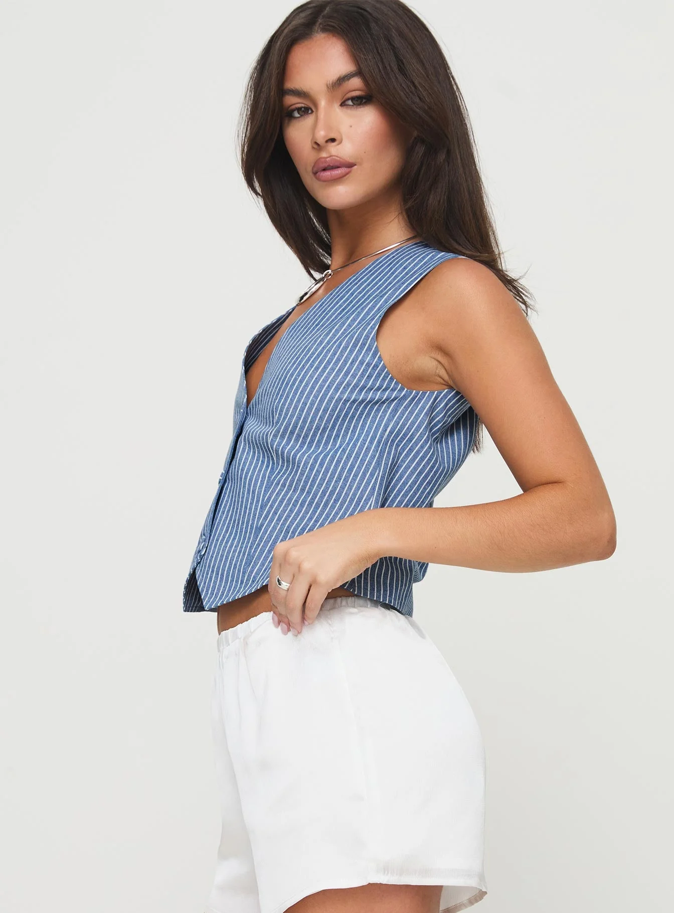 Veridian Vest Blue Stripe - Image 4