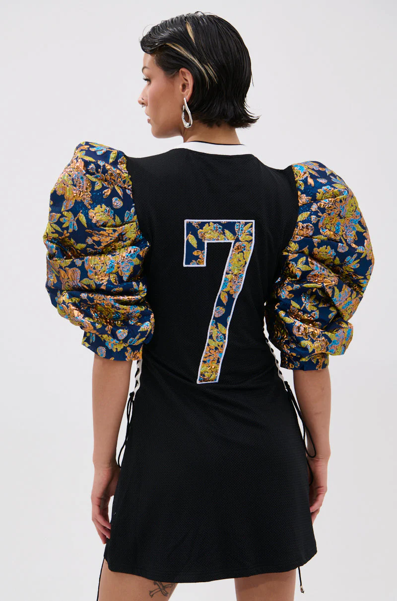 VIBIN ON THE SIDELINES JERSEY MINI DRESS - Image 4
