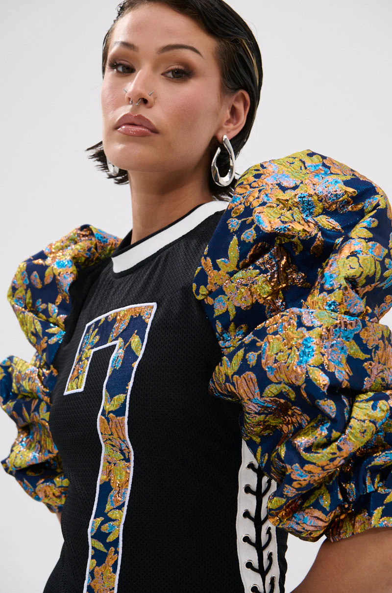 VIBIN ON THE SIDELINES JERSEY MINI DRESS - Image 6