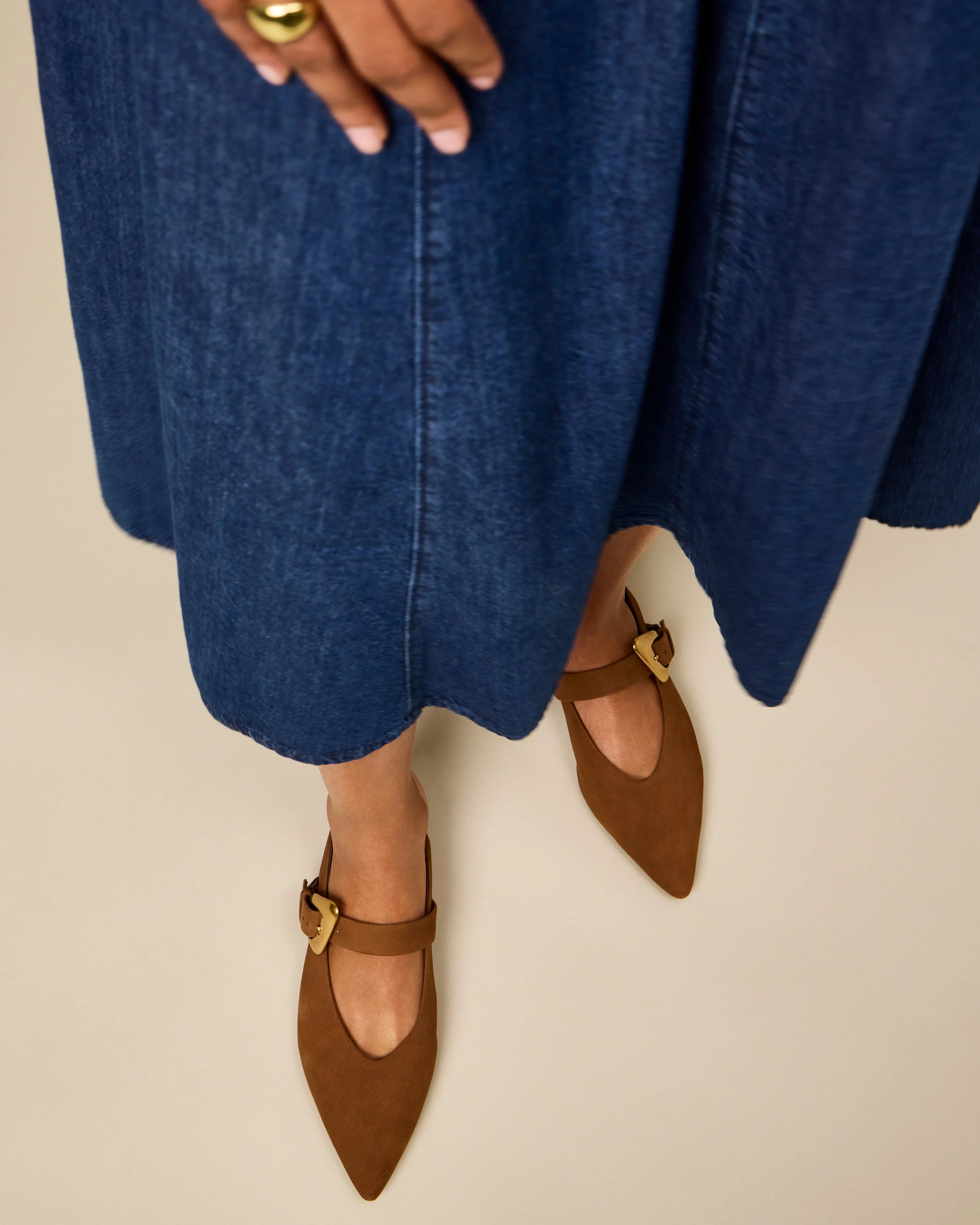 Amoret Buckle Slingback Mule - Image 9