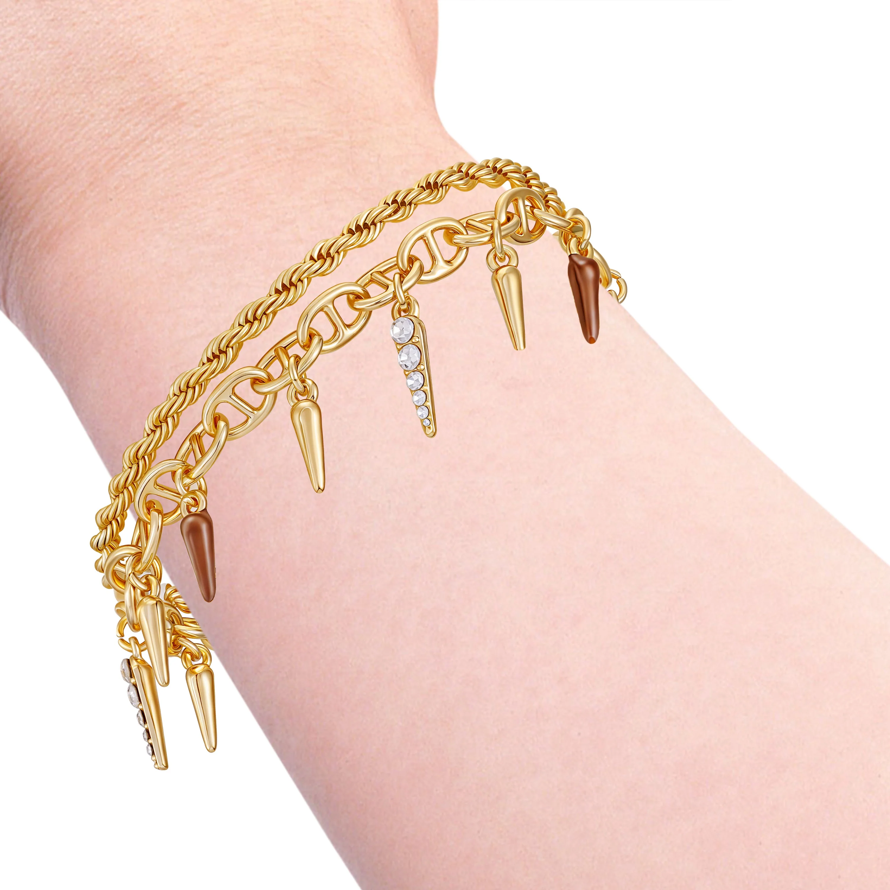 Charm Bracelet With Black Spikes - Image 3