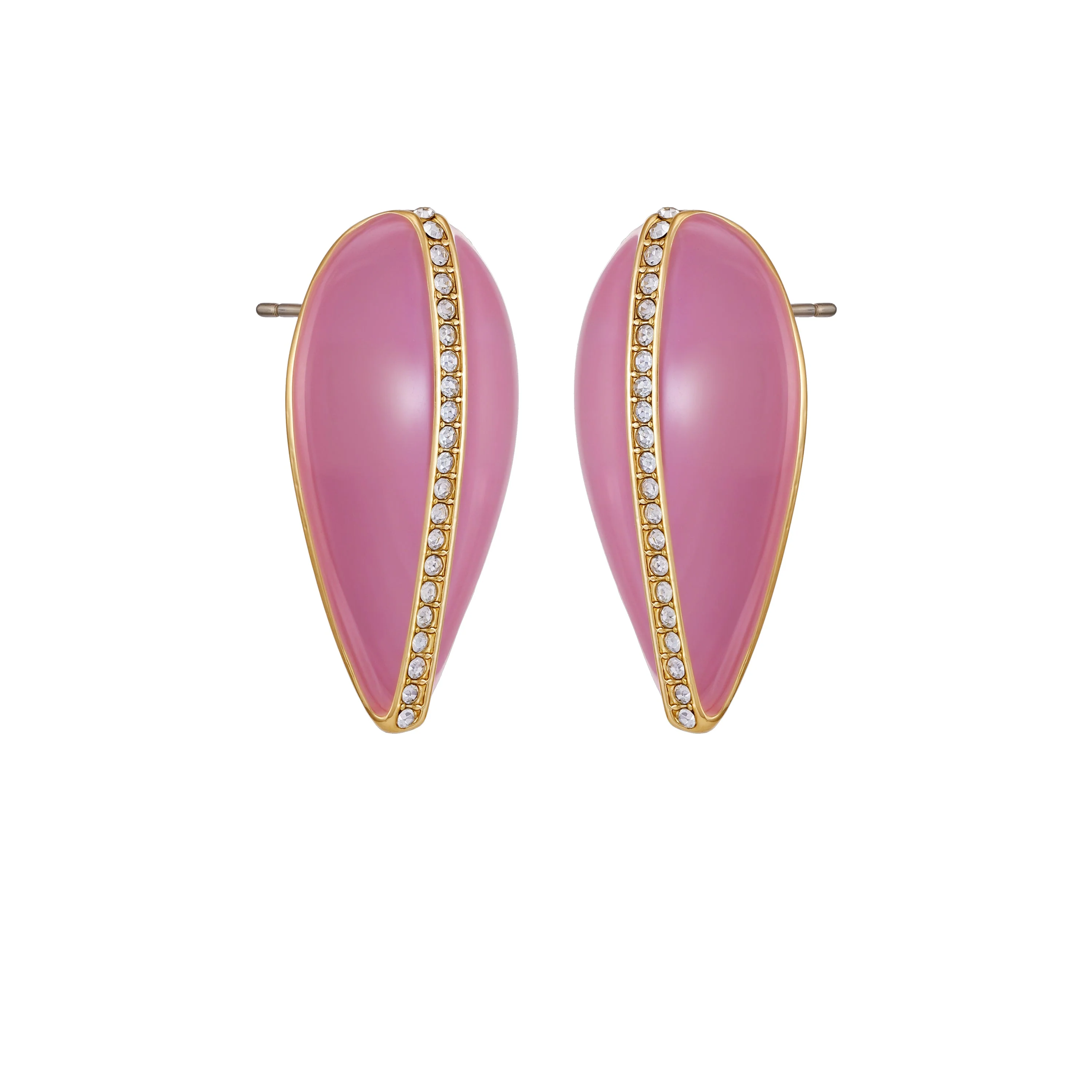 Gold Tone Teardrop Earrings - Image 2