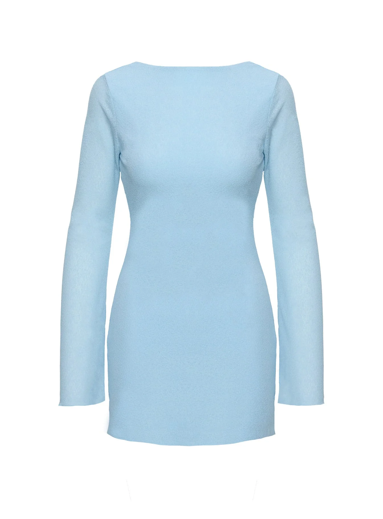 Visualize Long Sleeve Mini Dress Light Blue - Image 5