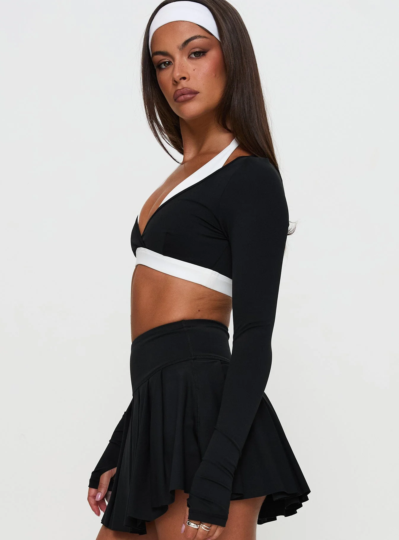 Vitality Long Sleeve Active Crop Black - Image 4