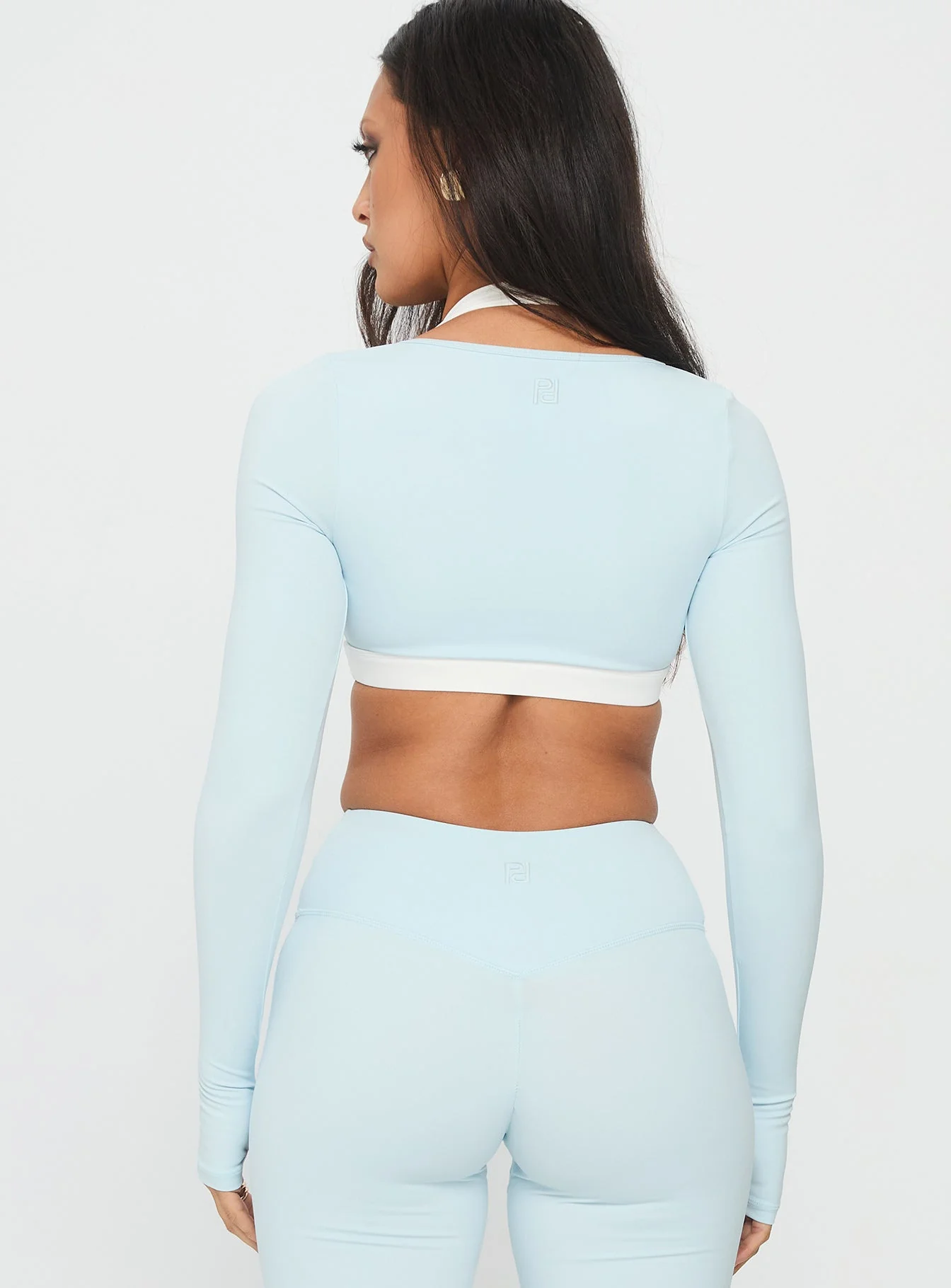 Vitality Long Sleeve Active Crop Blue - Image 5