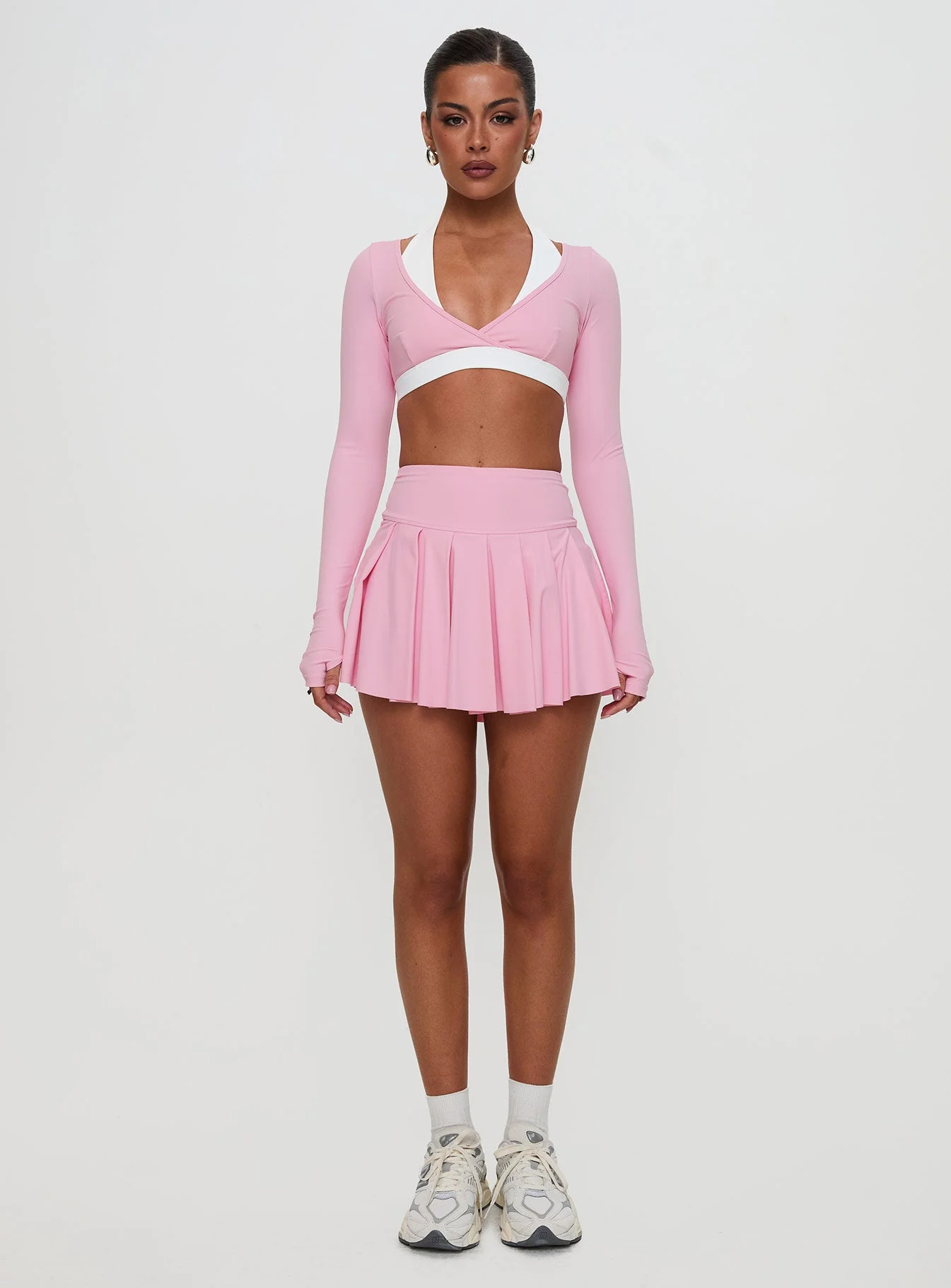 Vitality Long Sleeve Active Crop Pink - Image 7