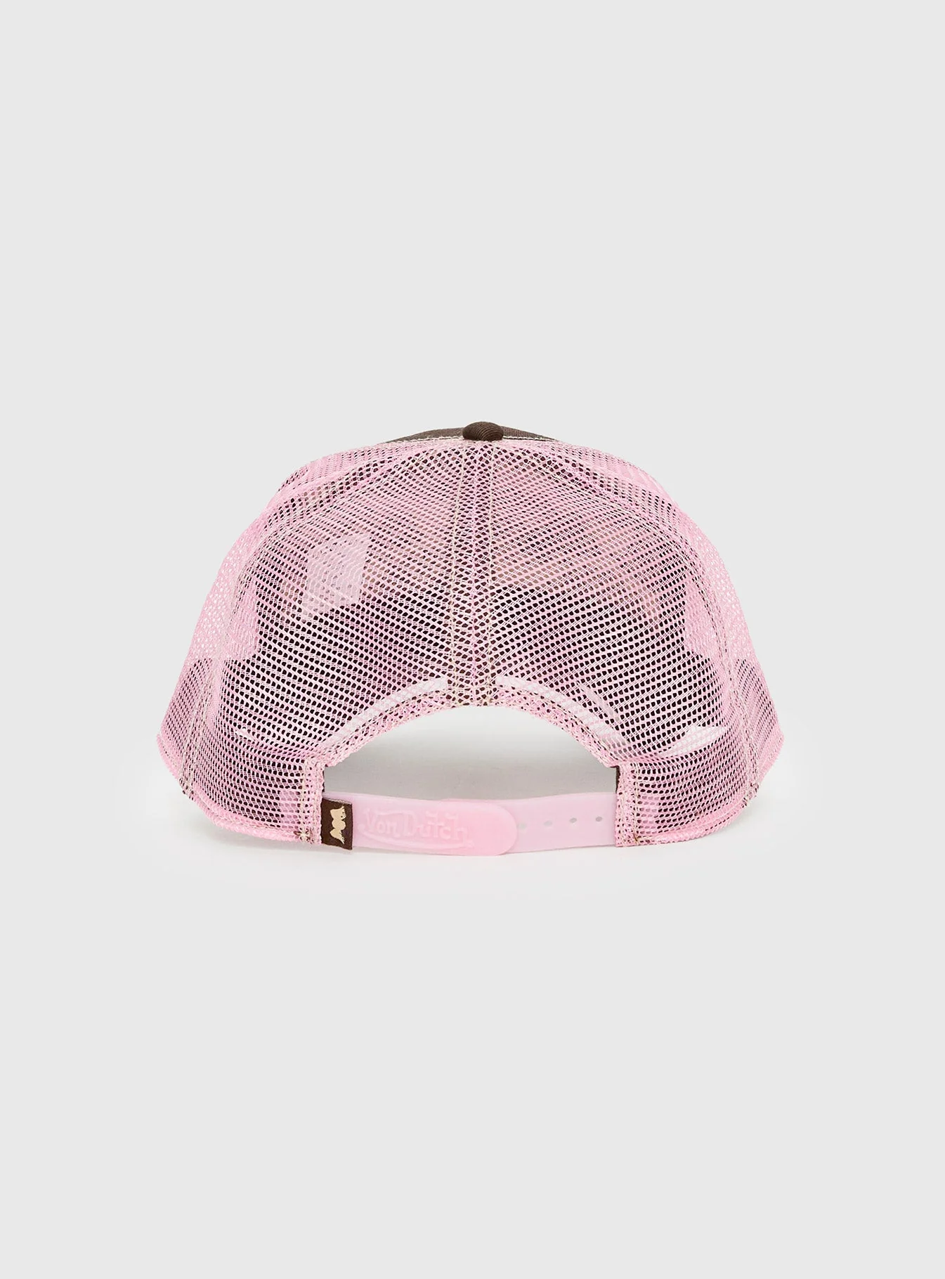 Von Dutch Staple Trucker Hat Brown / Pink - Image 4