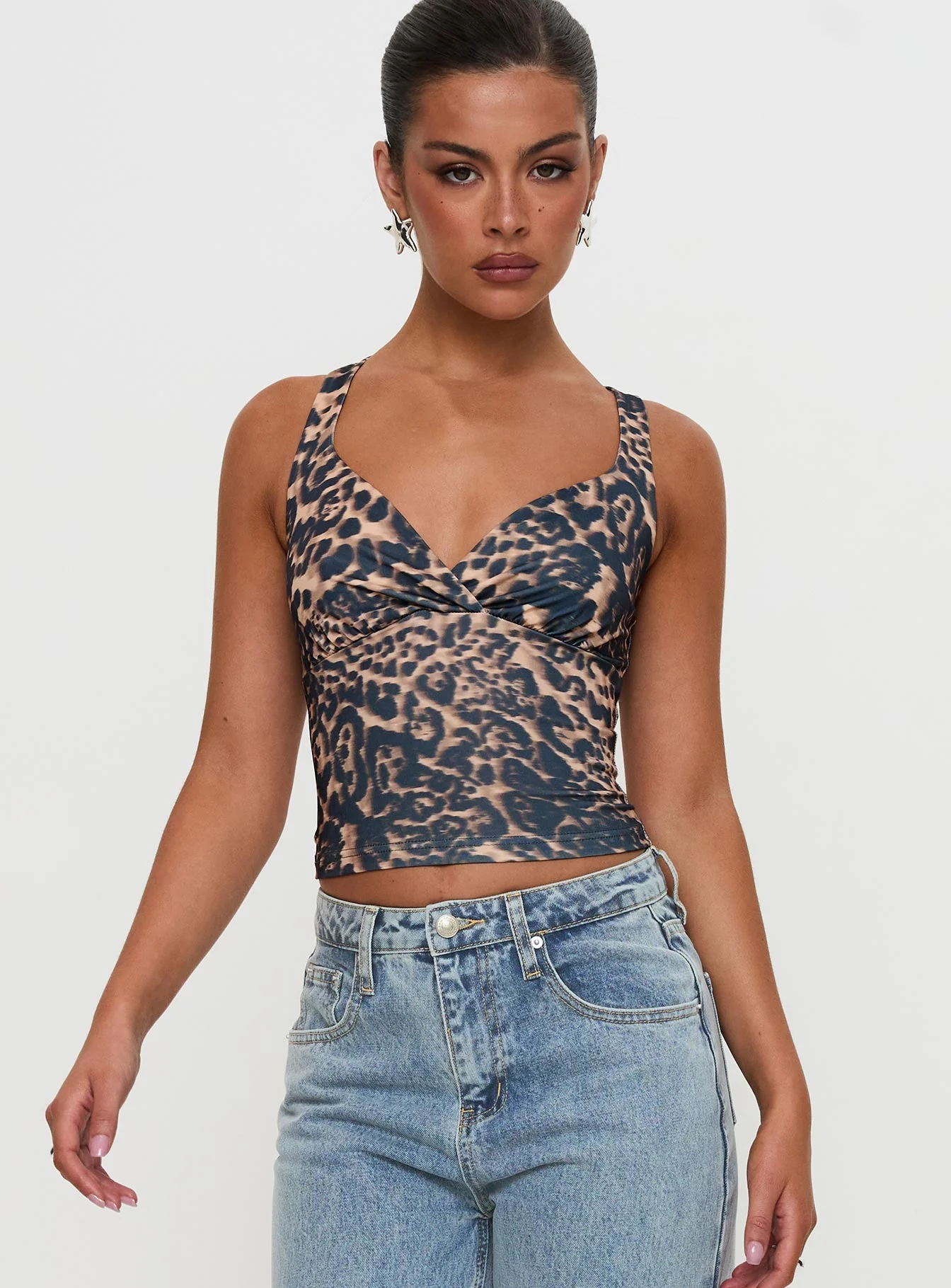 Wandella Tank Brown Leopard - Image 5