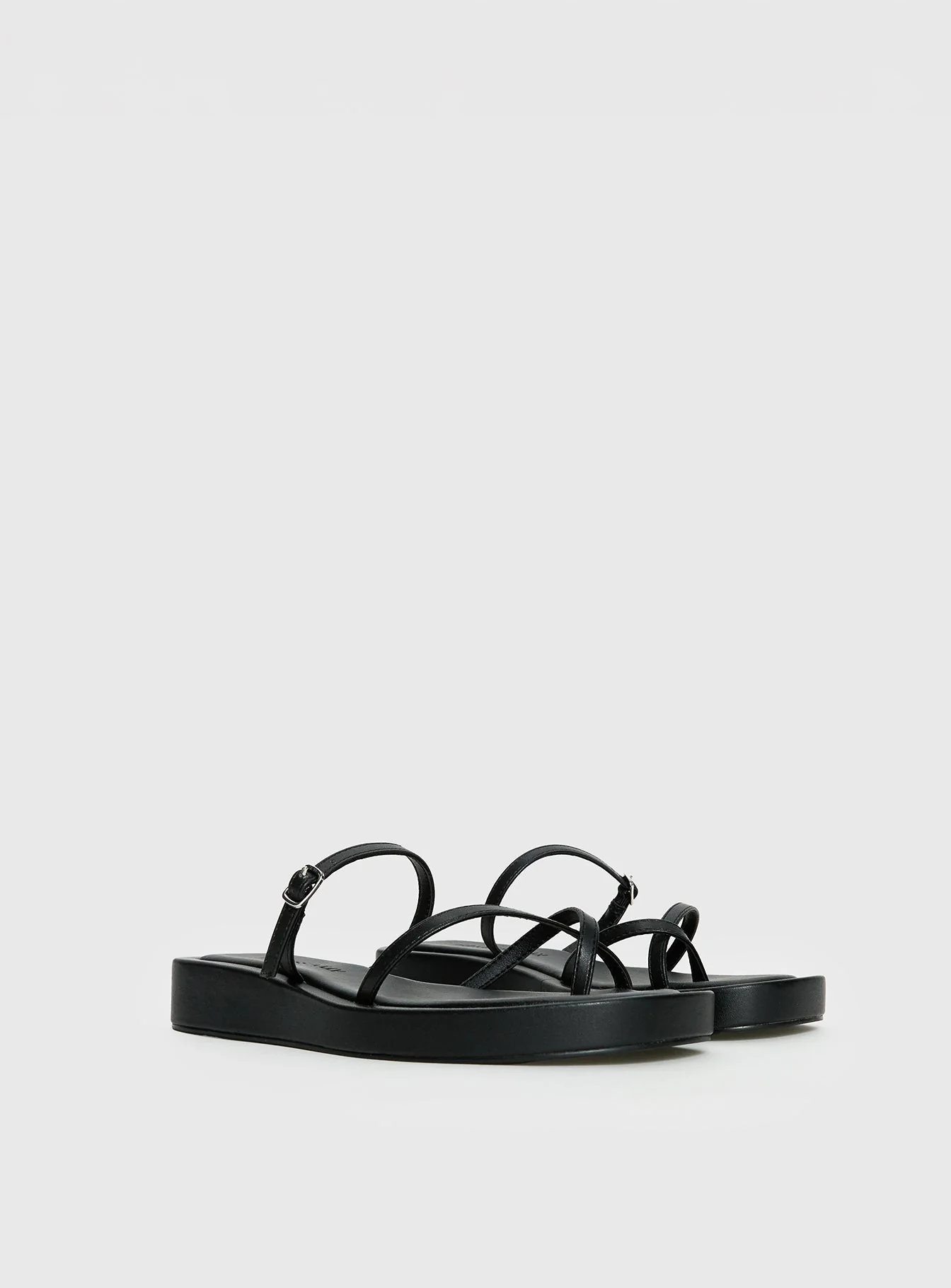 Riki Mini Belt Sandals Black - Image 3