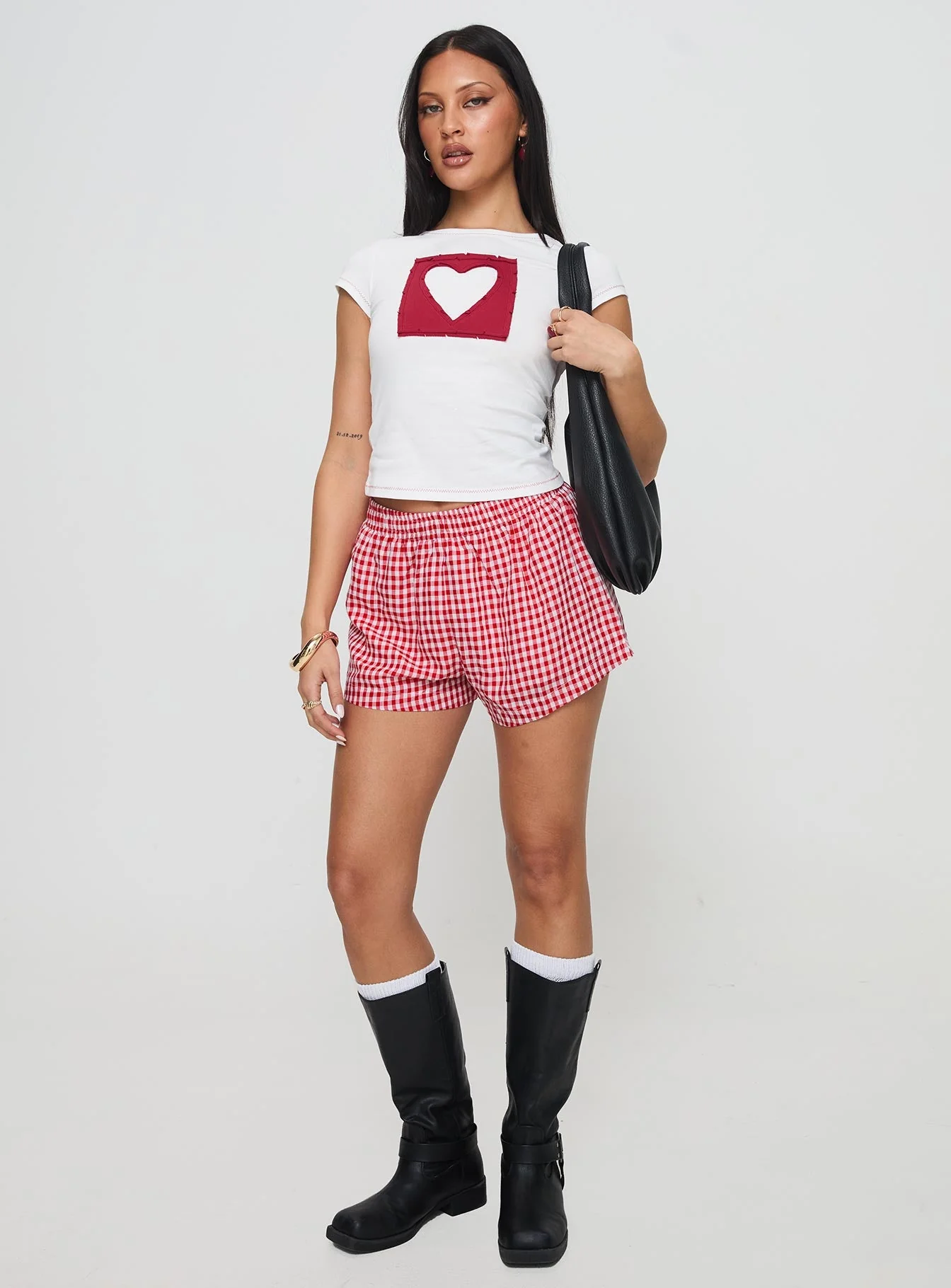 Were Lovers Baby Tee White - Image 3