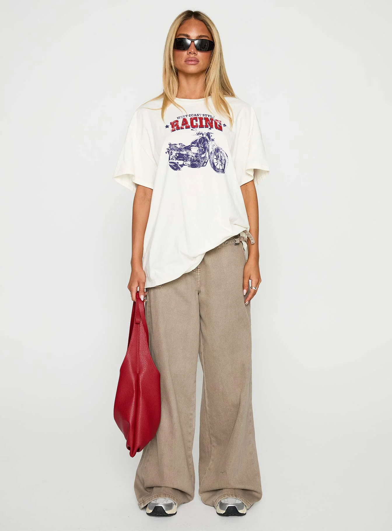 West Coast Style Oversized Tee White - Image 7