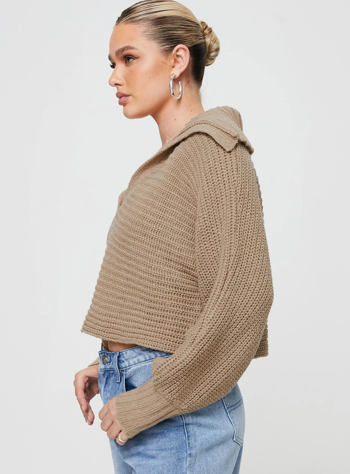 Wester Ribbed Sweater Mocha - Image 4