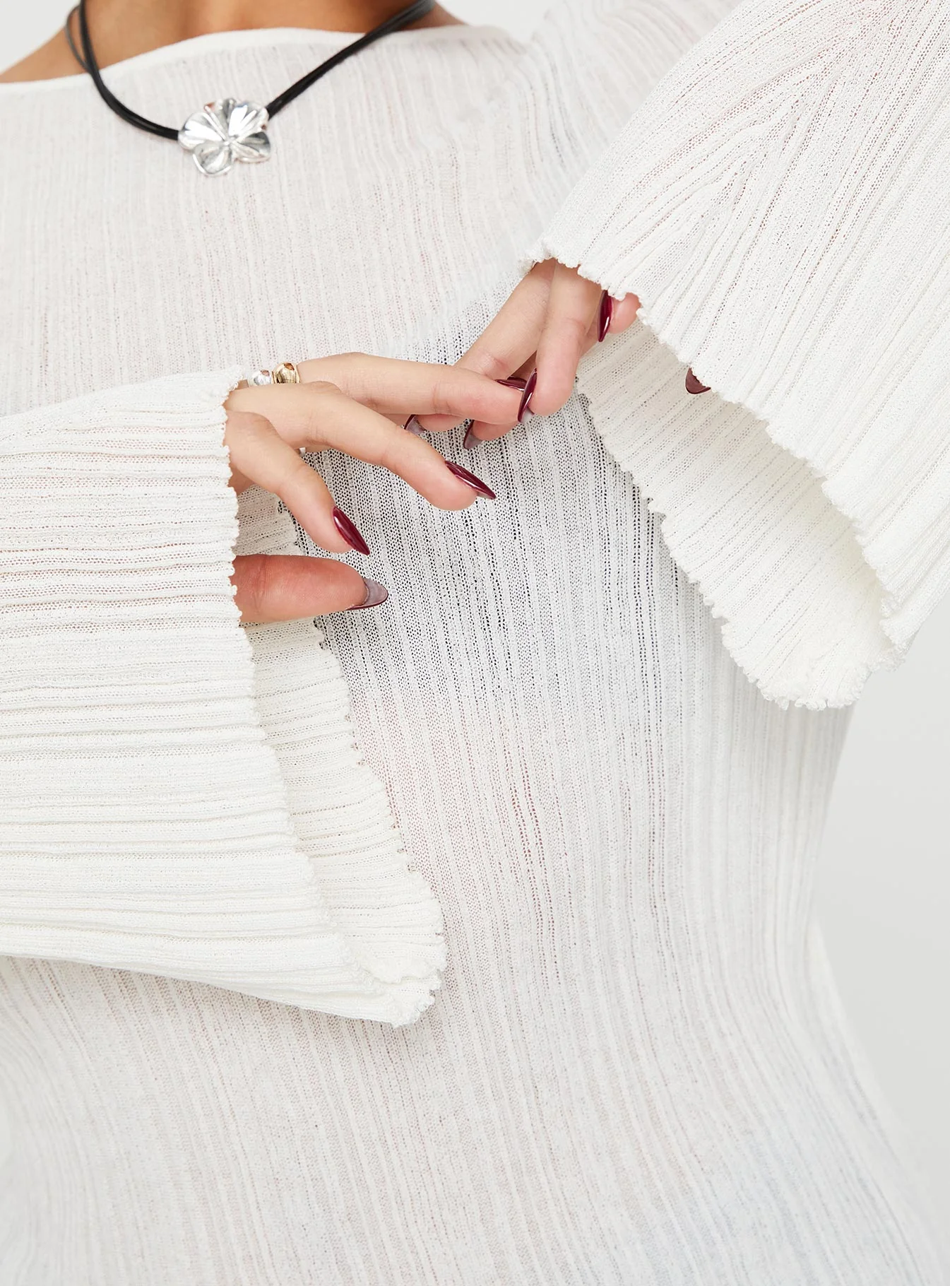 Wexley Long Sleeve Top White - Image 6