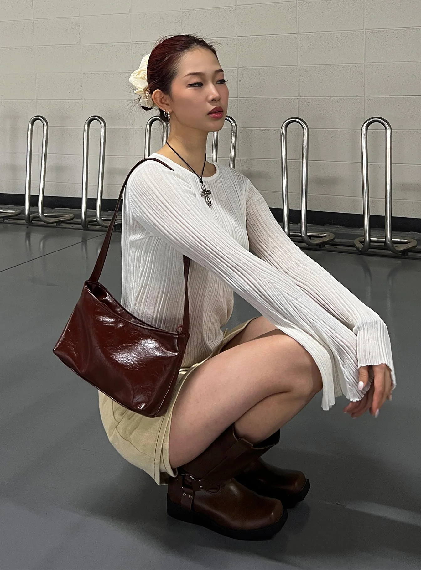 Wexley Long Sleeve Top White - Image 7