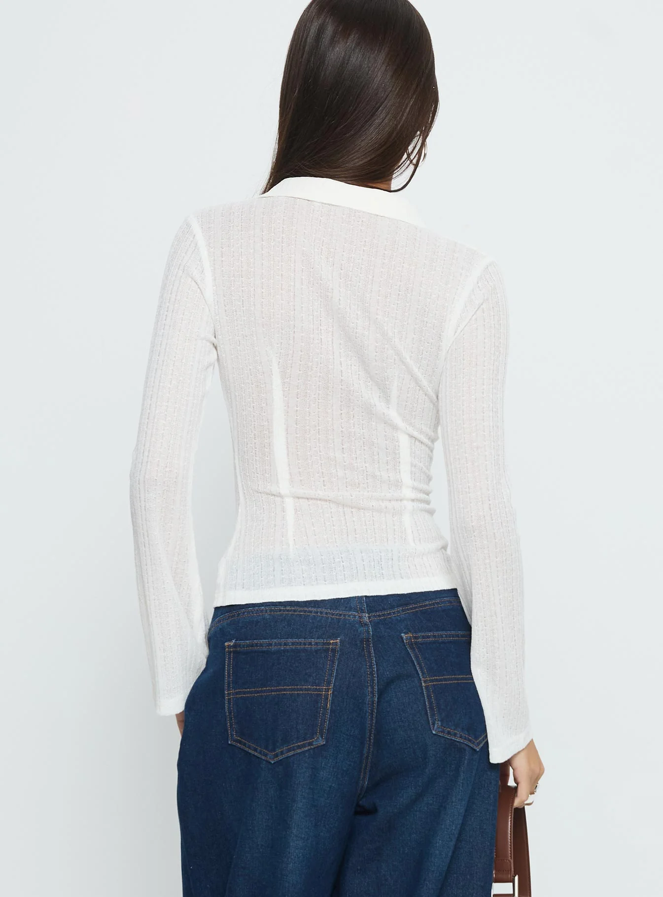 When You Sleep Long Sleeve Top White - Image 5