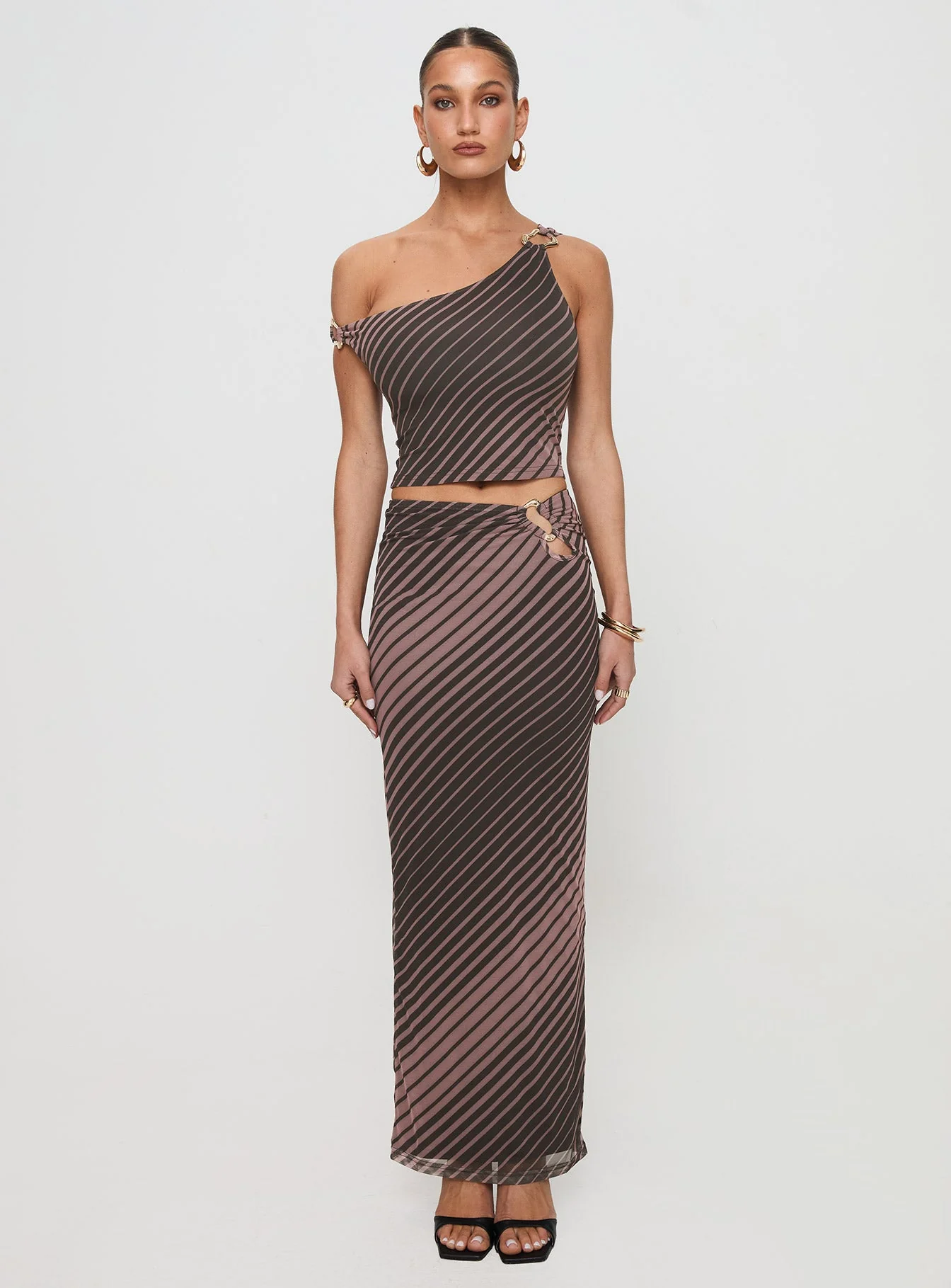 Whiley Maxi Skirt Multi Stripe - Image 7