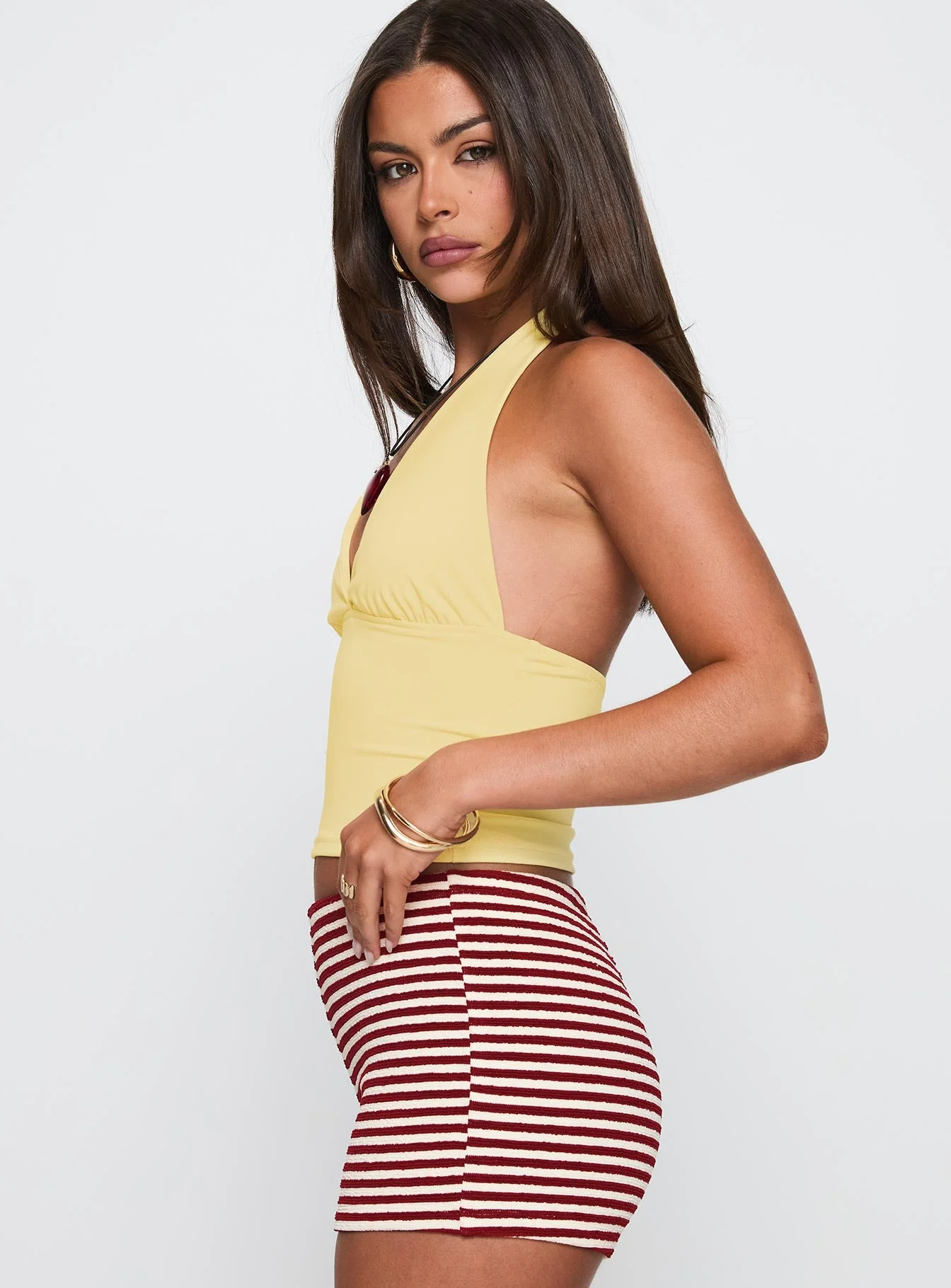 Whimsy Halter Top Lemon - Image 4