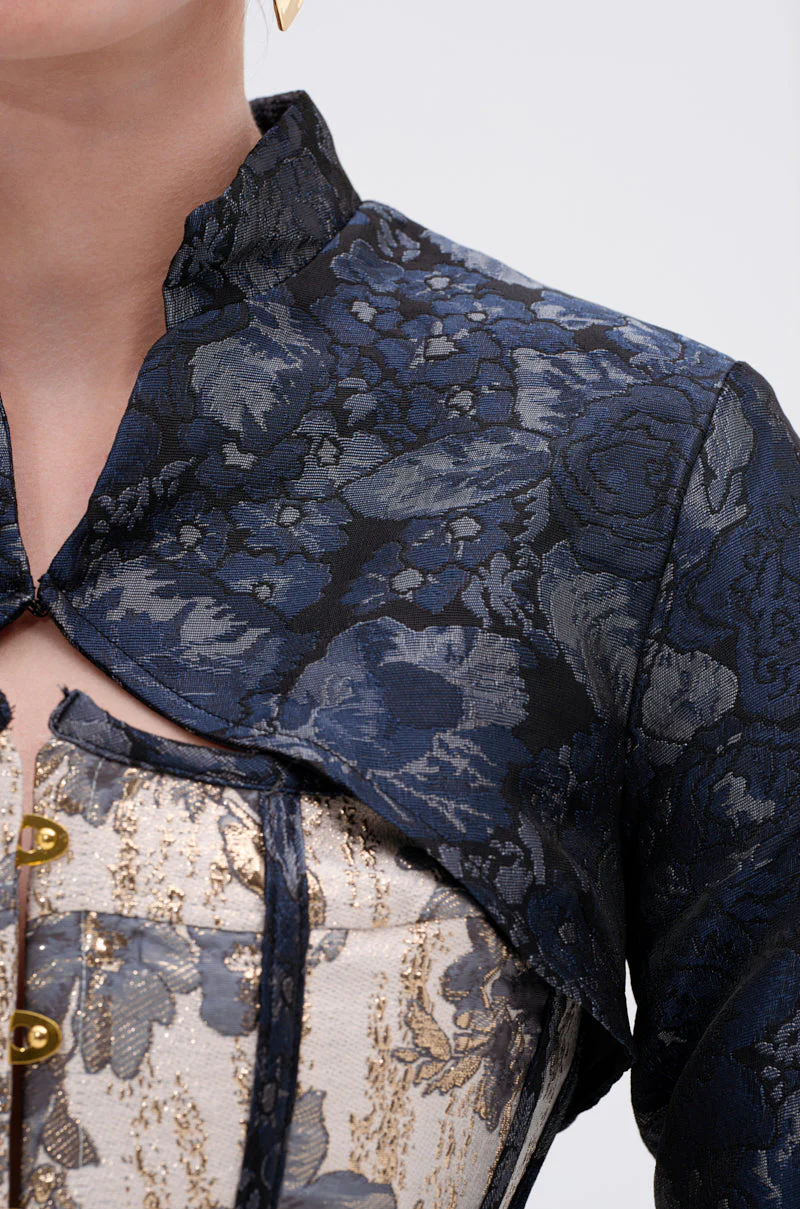 WON'T STOP MOVING BROCADE MINI BLAZER - Image 9