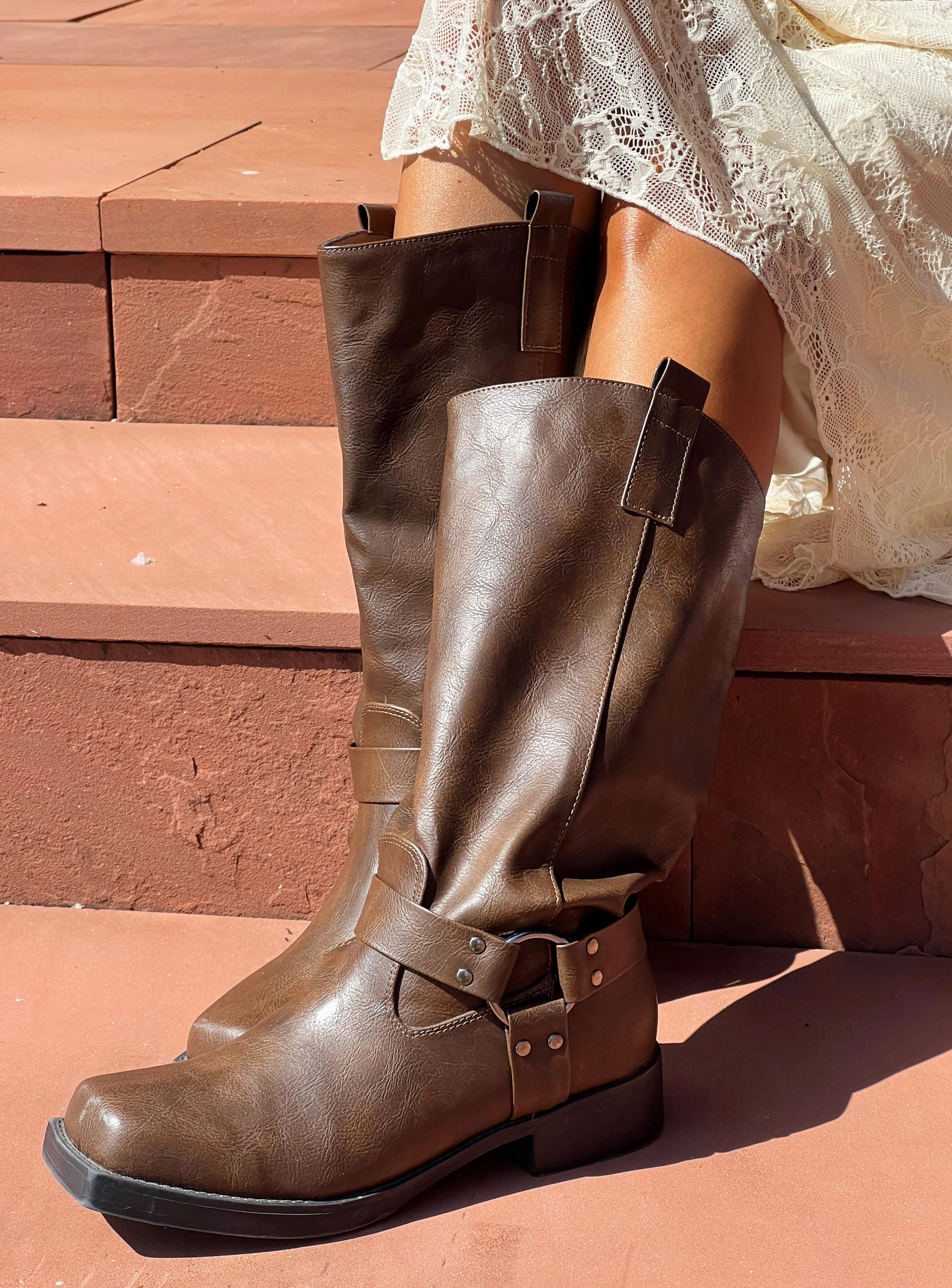 Wrecked Western Boots Brown - Image 6