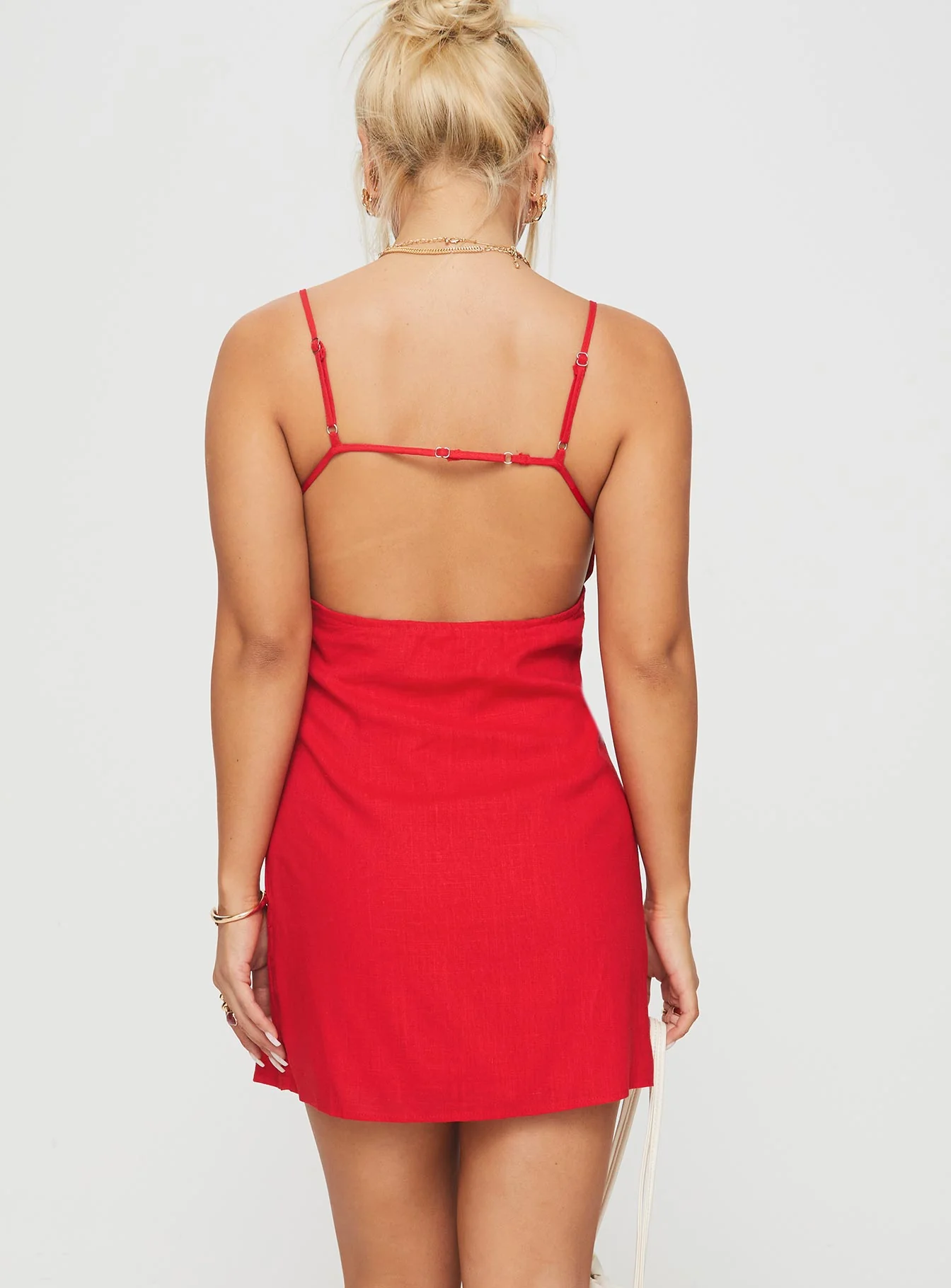 Wurli Mini Dress Red - Image 4