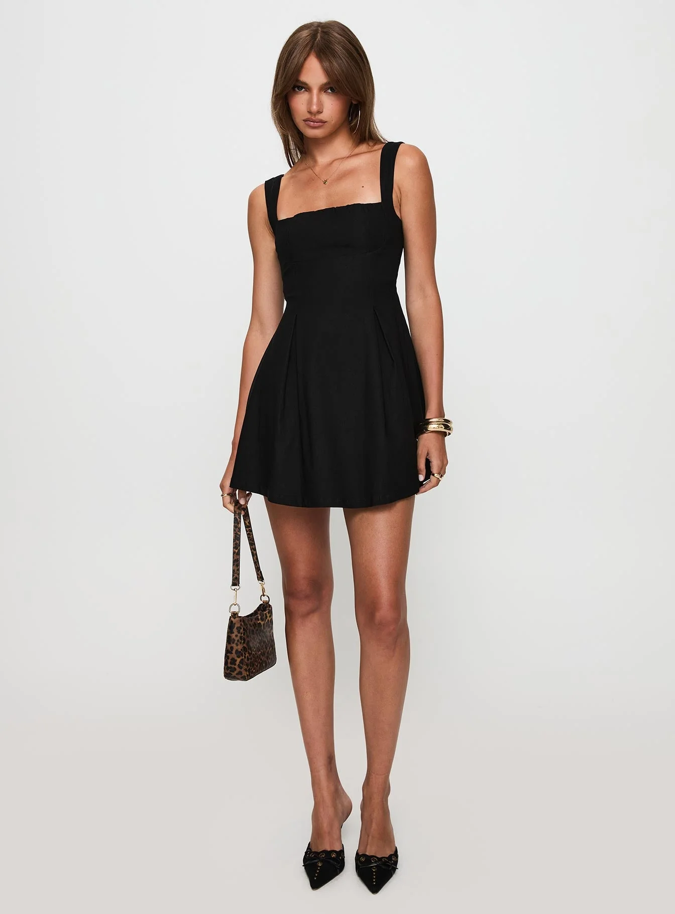 Xanthus Mini Dress Black - Image 2