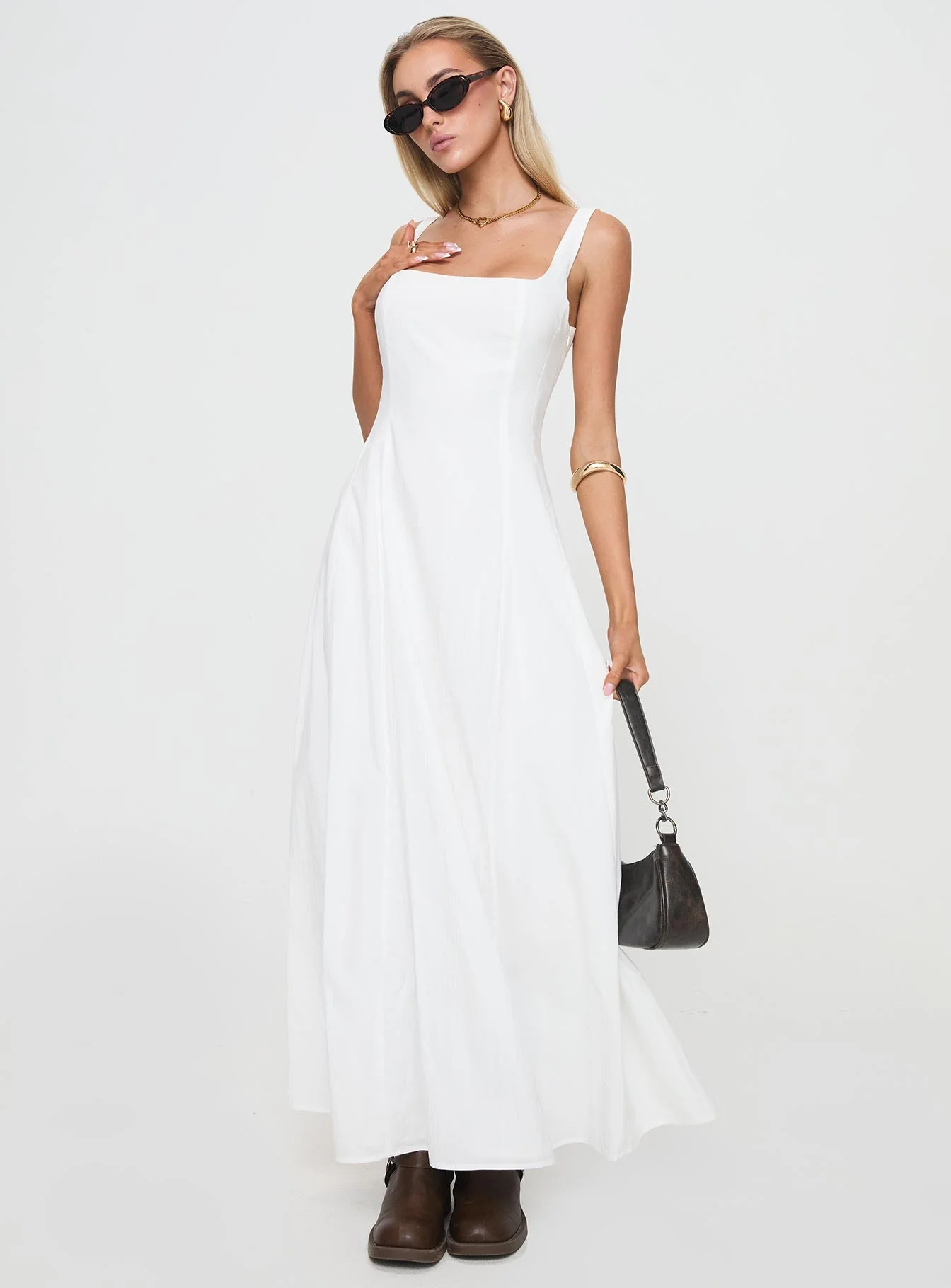 You Can Maxi Dress White - Image 3