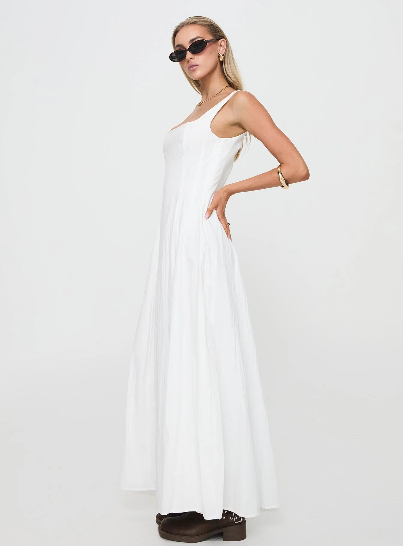 You Can Maxi Dress White - Image 4