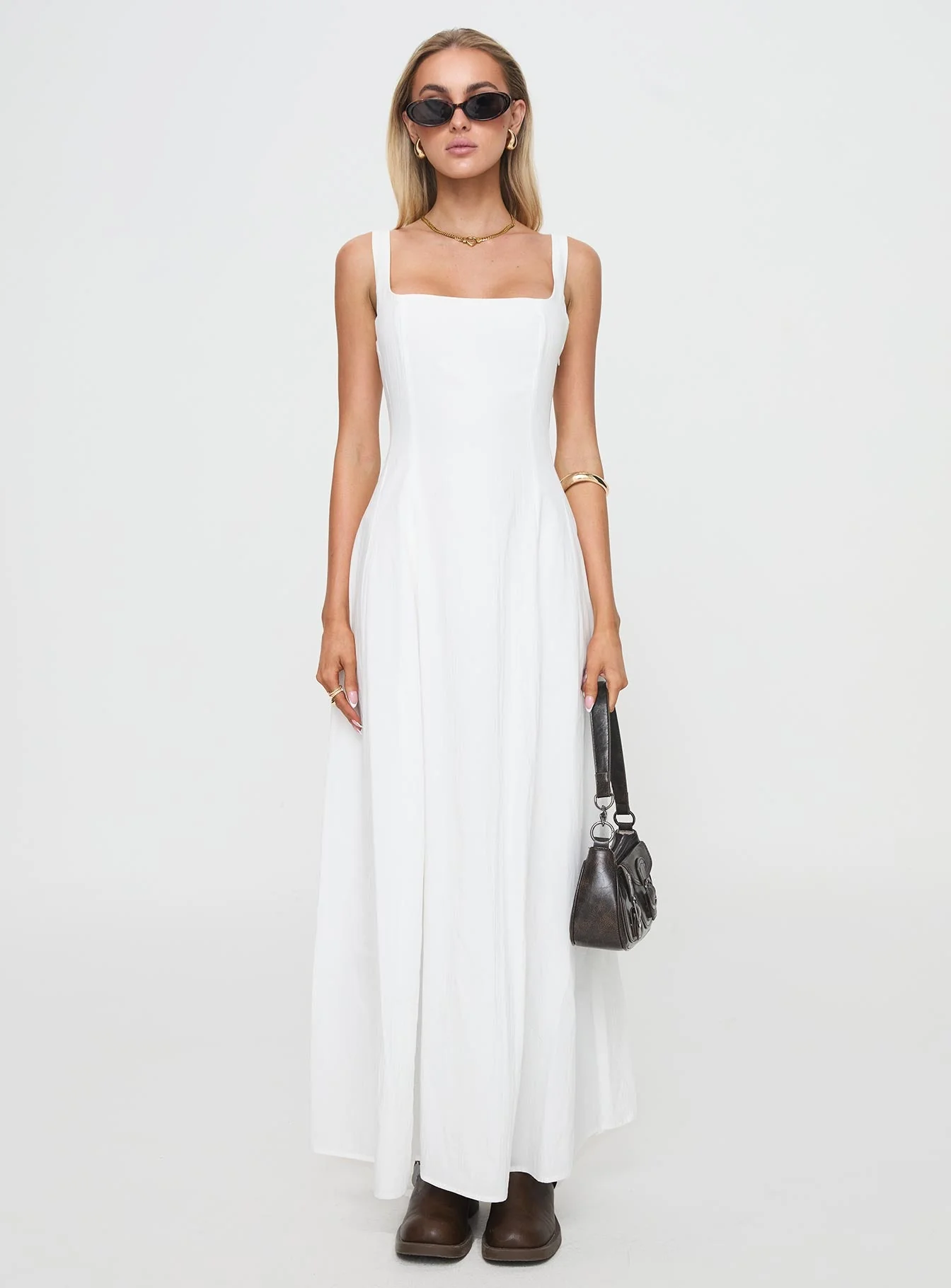 You Can Maxi Dress White - Image 7