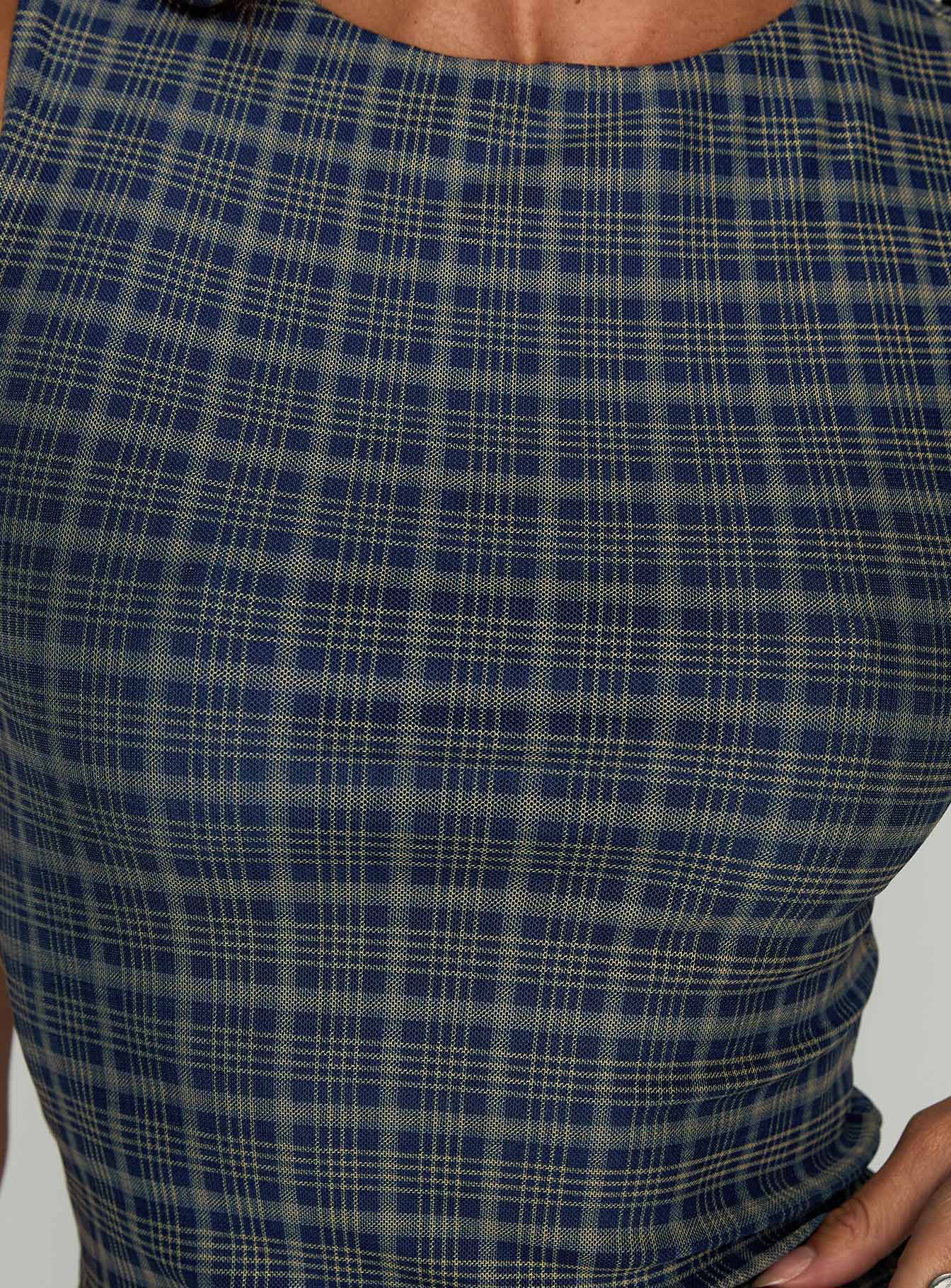 Your Main One Top Navy Check - Image 6