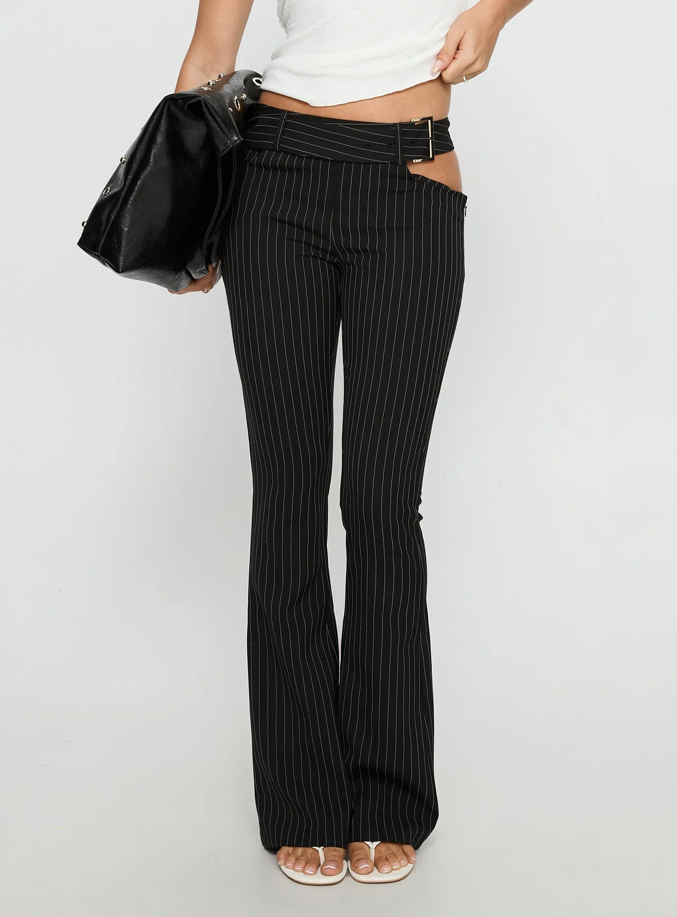 Yves Pant Onyx Pinstripe - Image 2