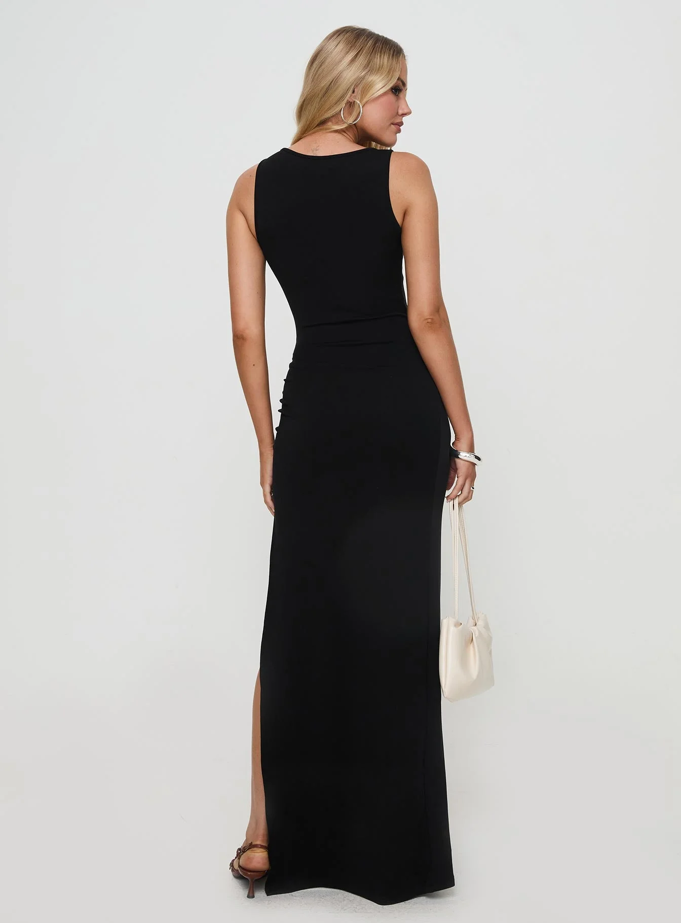Zaloma Cut Out Maxi Dress Black - Image 5
