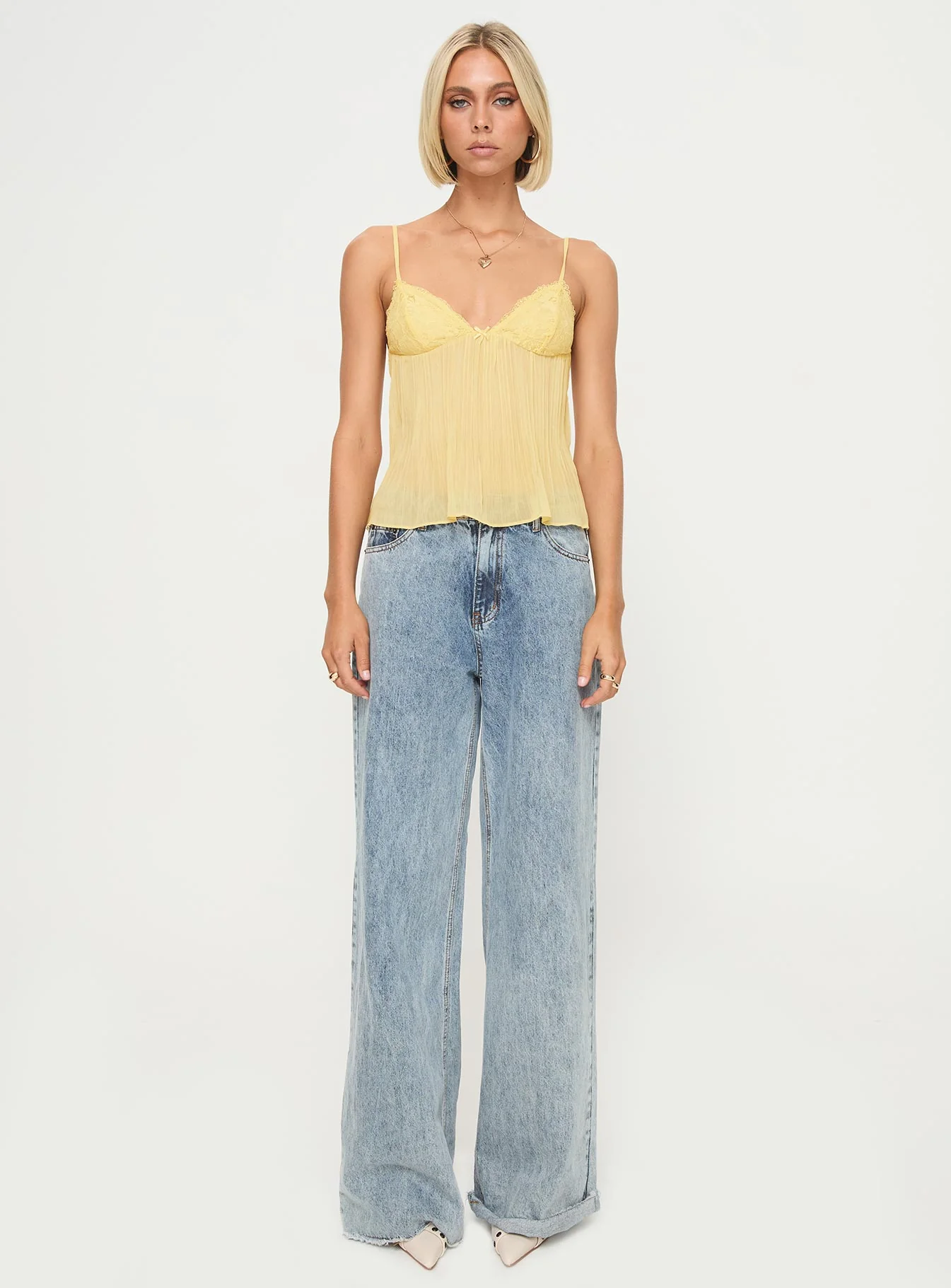 Zami Pleat Top Lemon - Image 7