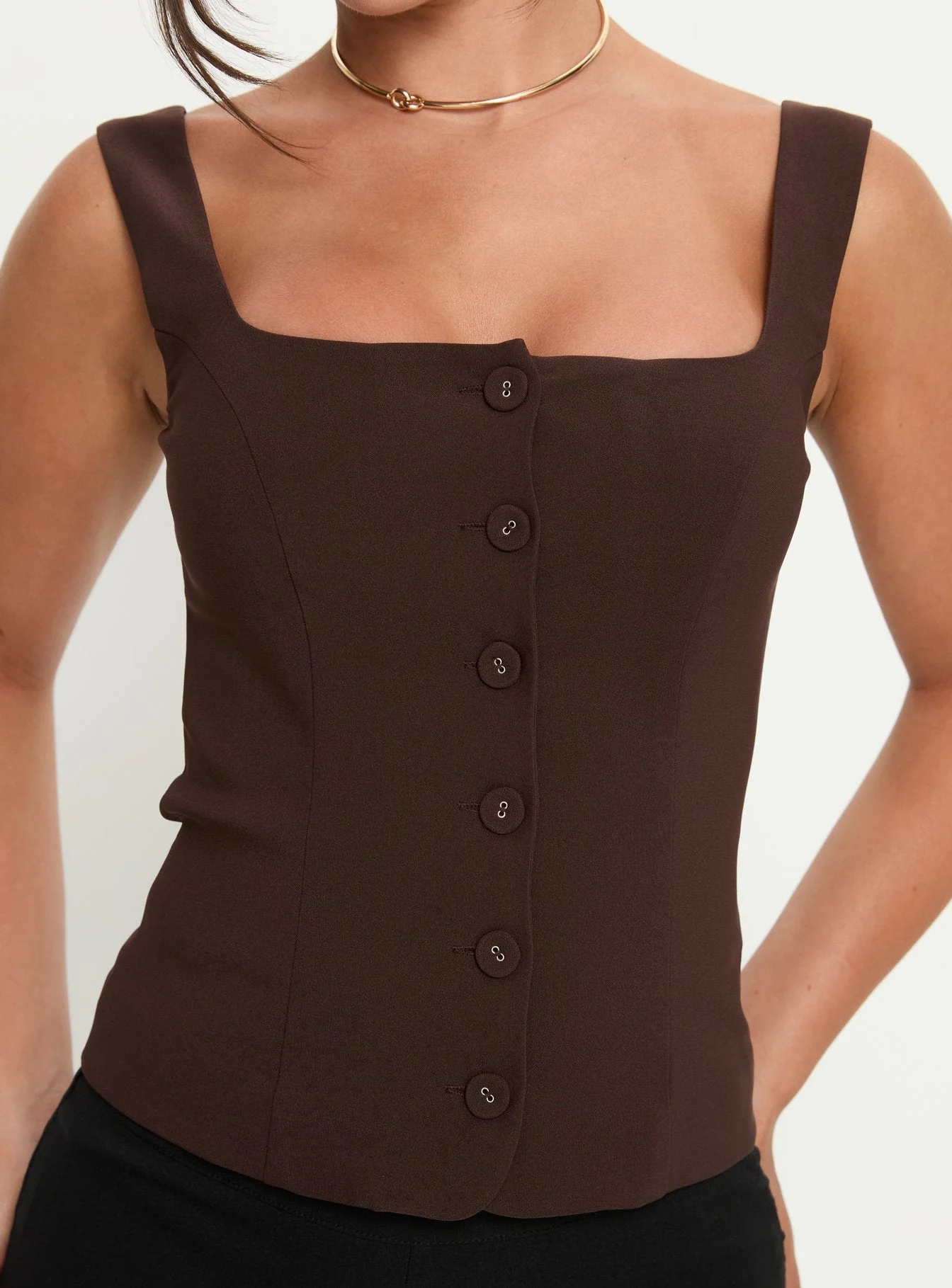 Zamie Top Chocolate - Image 5