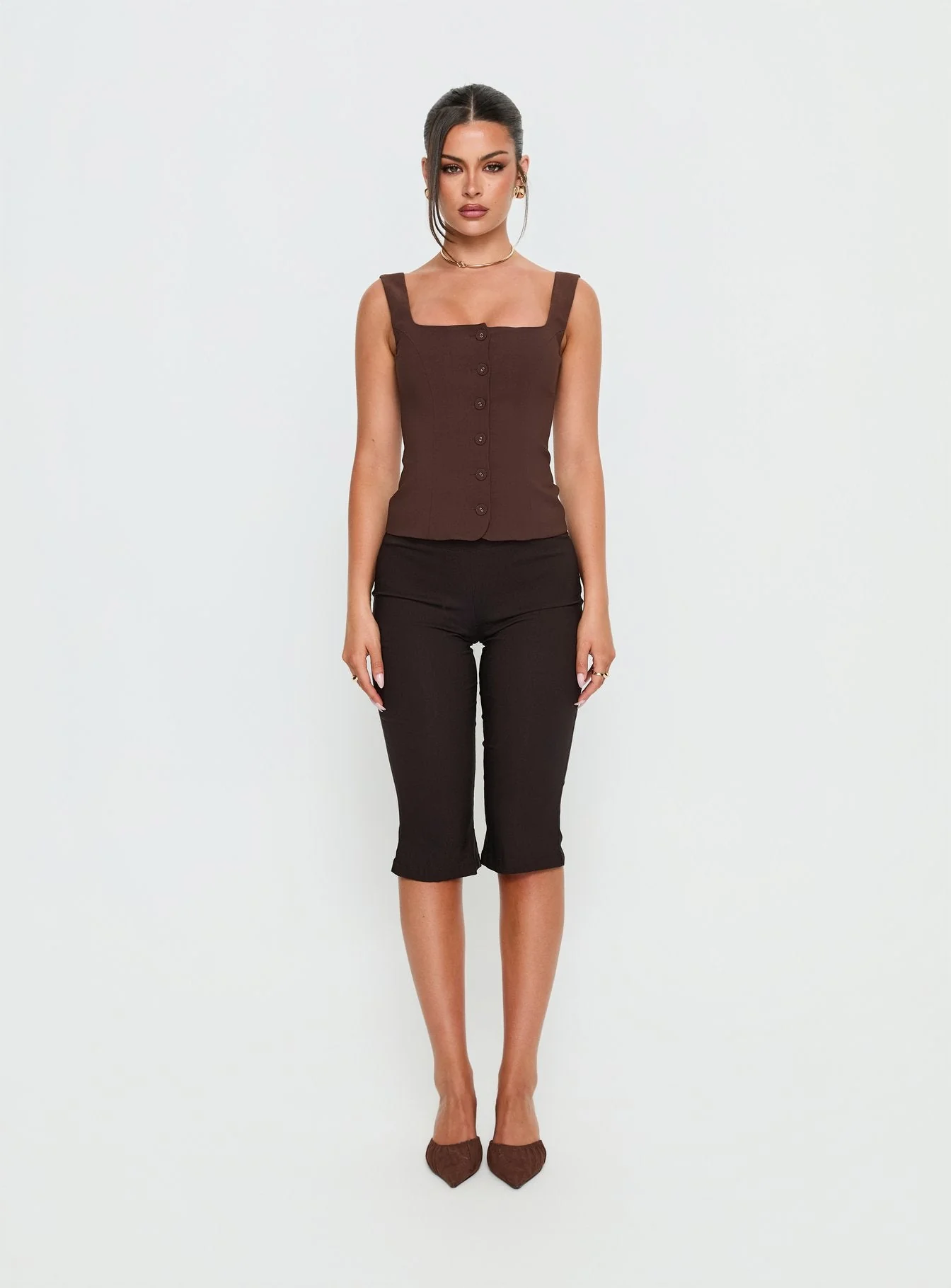 Zamie Top Chocolate - Image 6