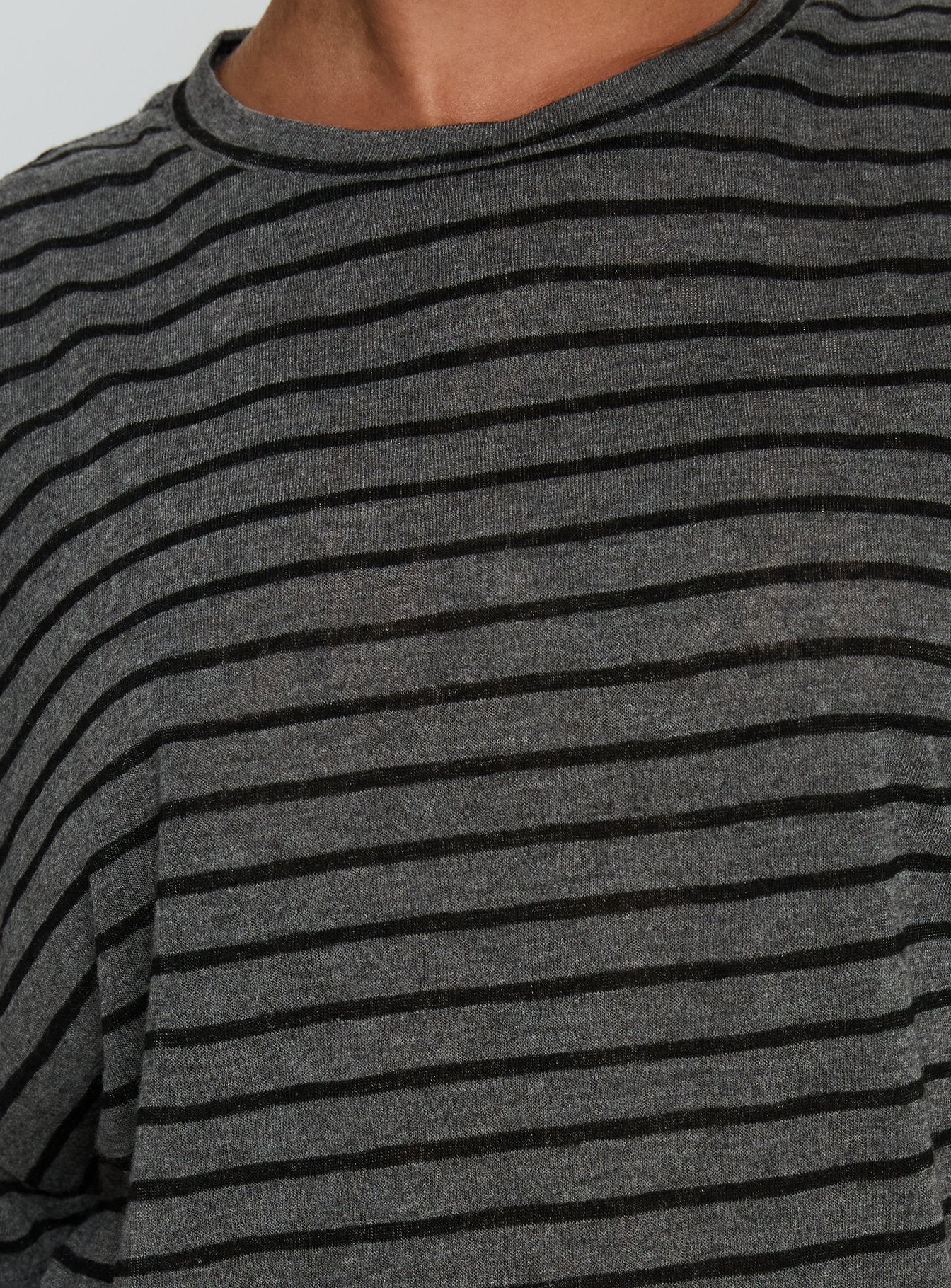 Zaydee Oversized Tee Grey / Black Stripe - Image 5