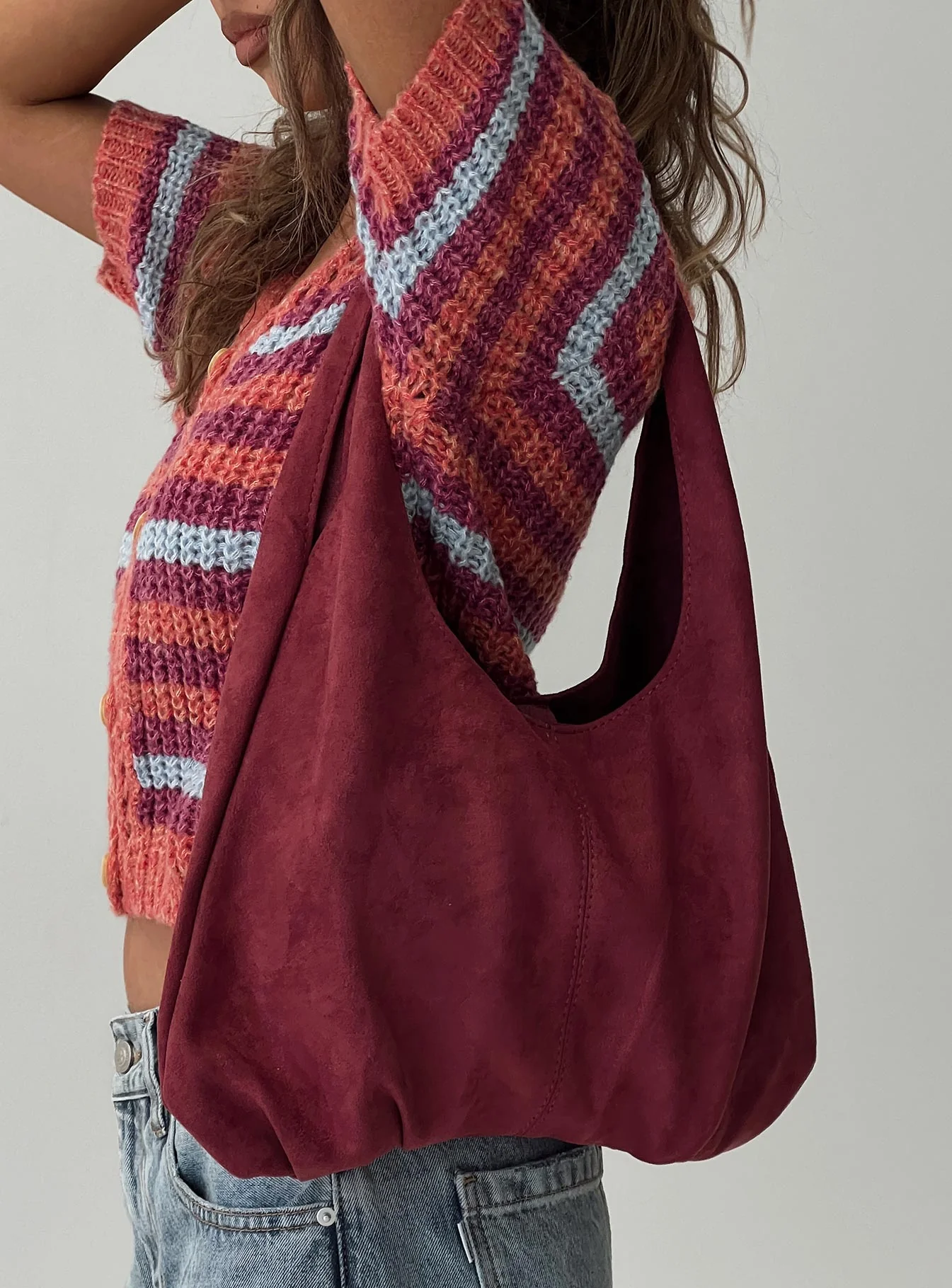 Zenia Shoulder Bag Mauve - Image 6