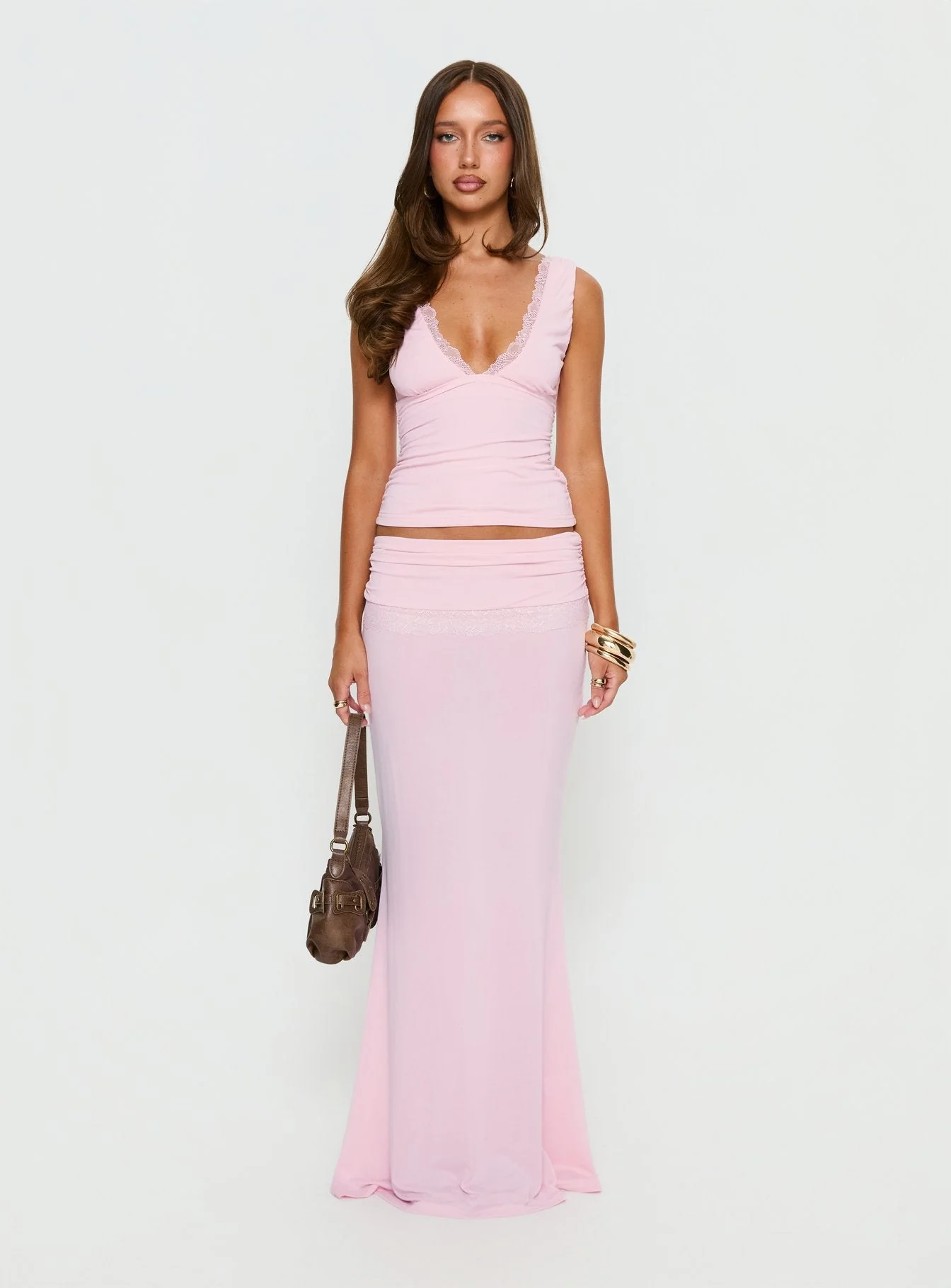 Zespri Jersey Maxi Skirt Pink - Image 7