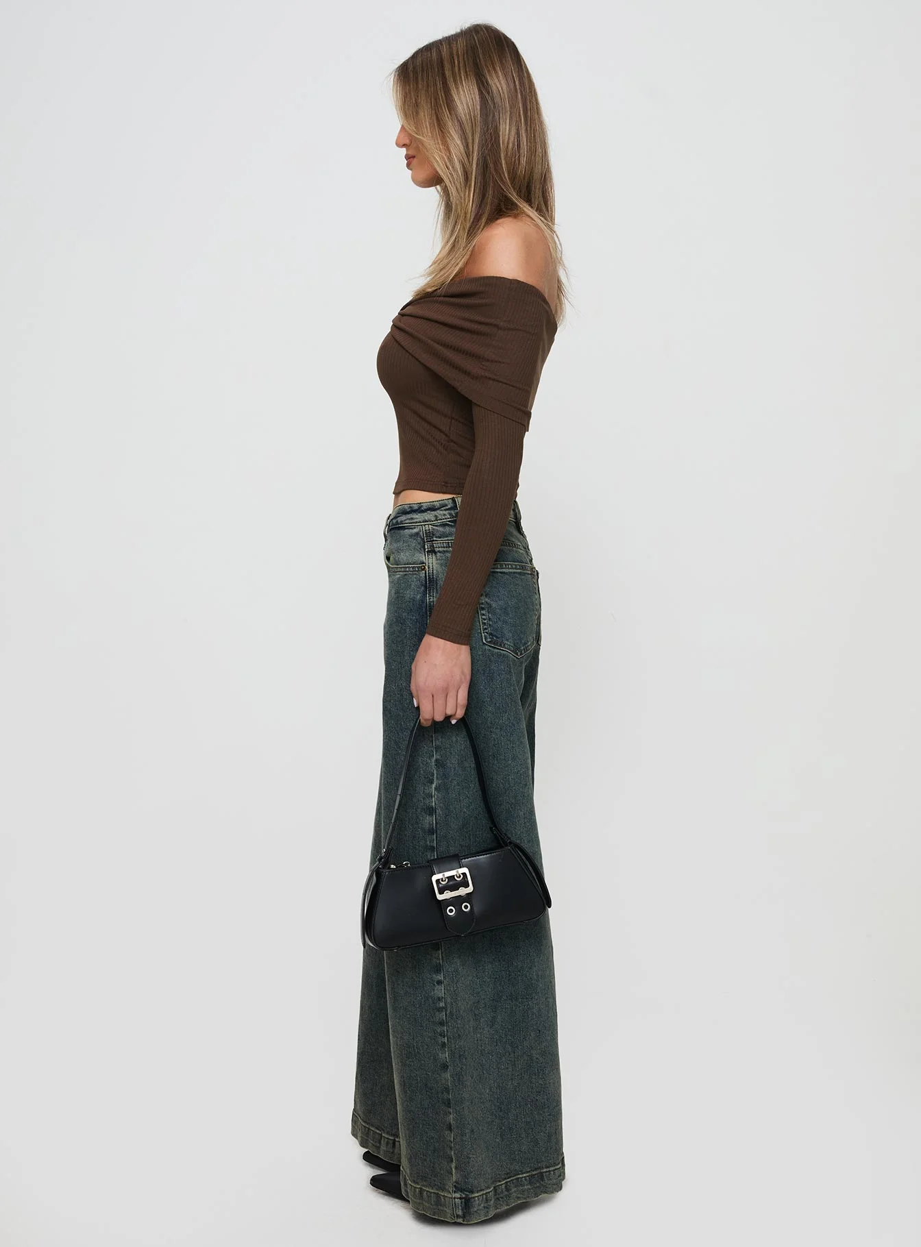 Ziggie Low Rise Baggy Jeans Antique Wash - Image 3