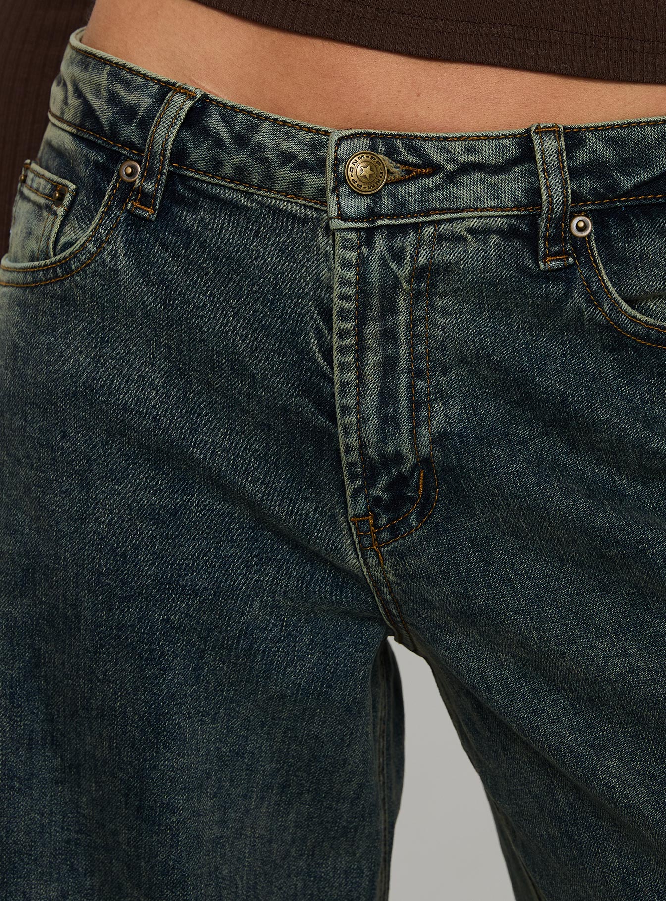 Ziggie Low Rise Baggy Jeans Antique Wash - Image 5