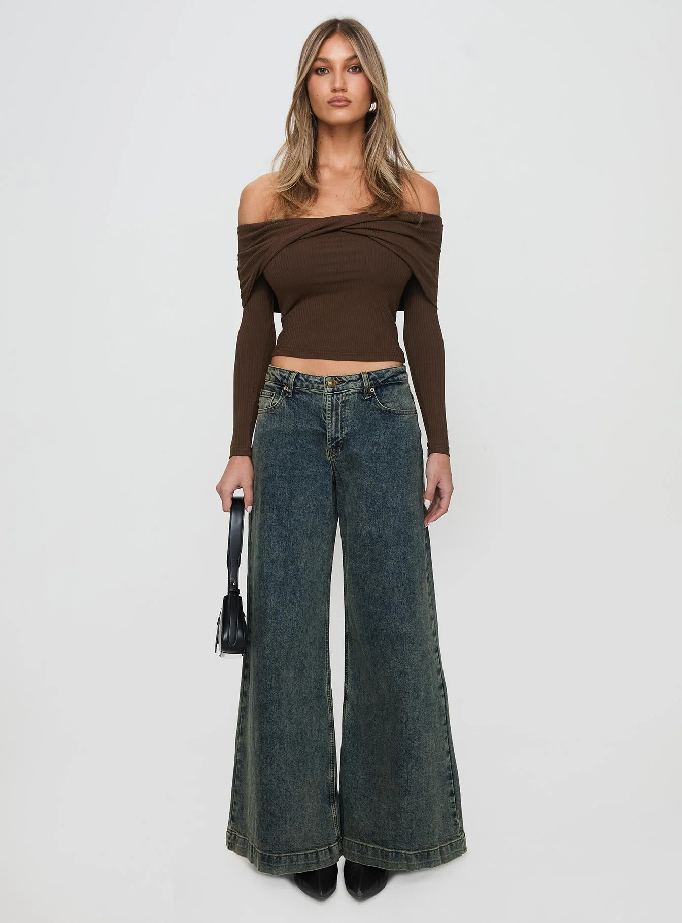 Ziggie Low Rise Baggy Jeans Antique Wash - Image 6