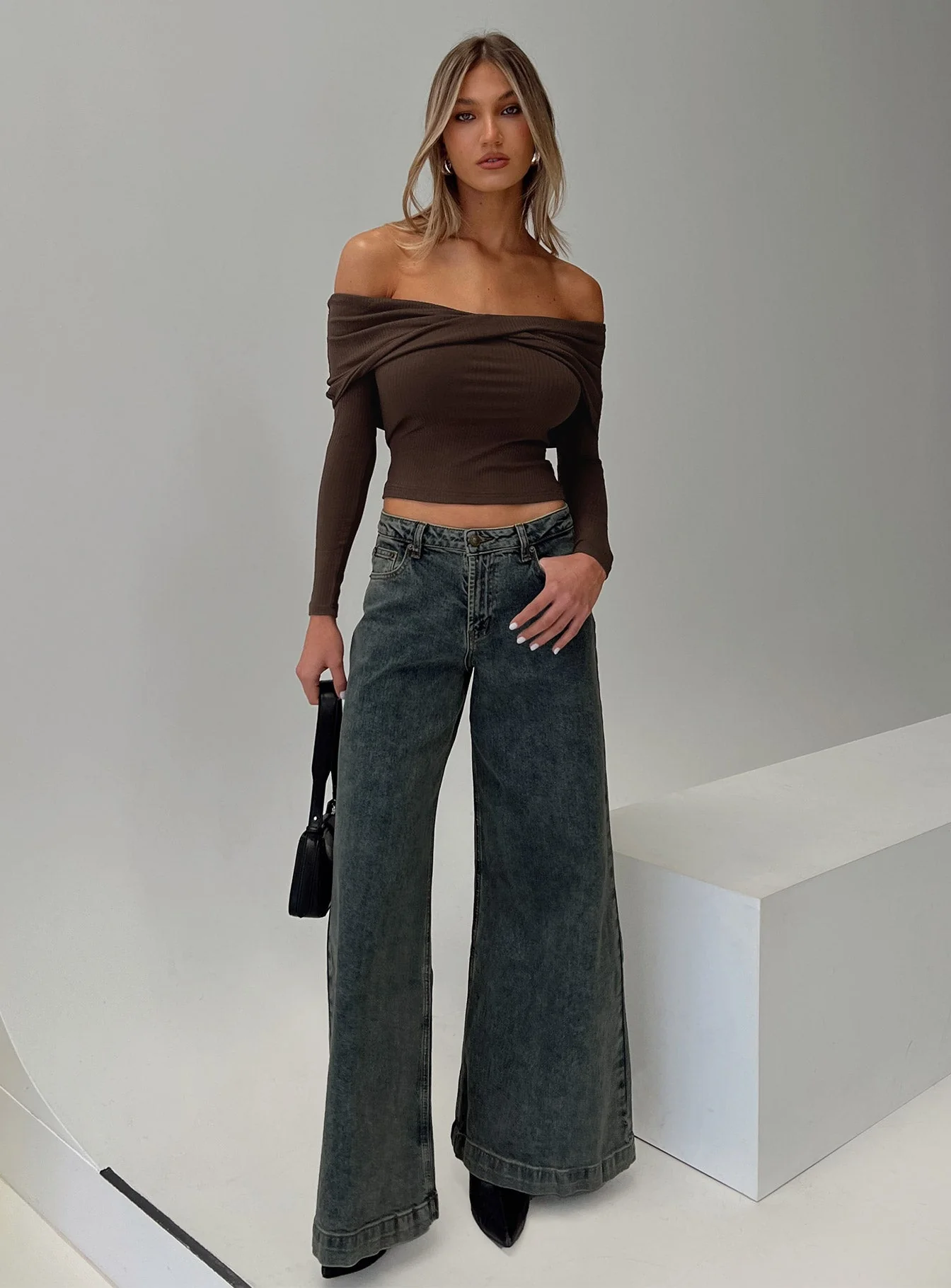 Ziggie Low Rise Baggy Jeans Antique Wash - Image 8